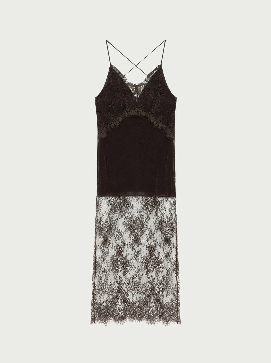 Lace Panel Slip Dress - Image 7