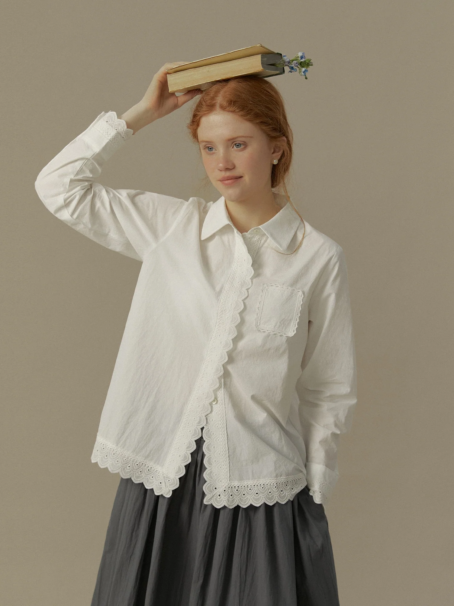 Lace Stitching Shirt - Image 3