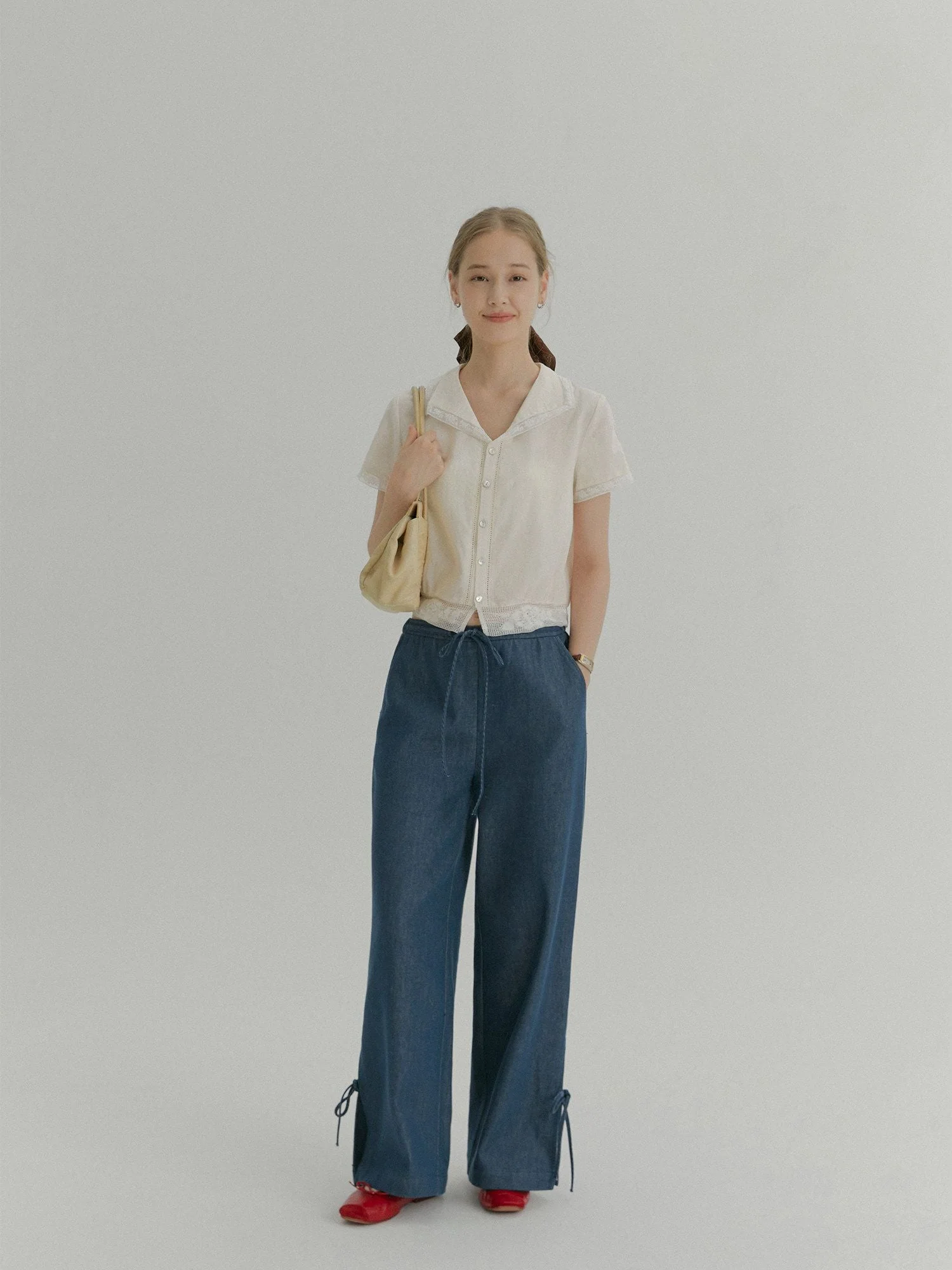 Lace Trim Blouse - Image 4