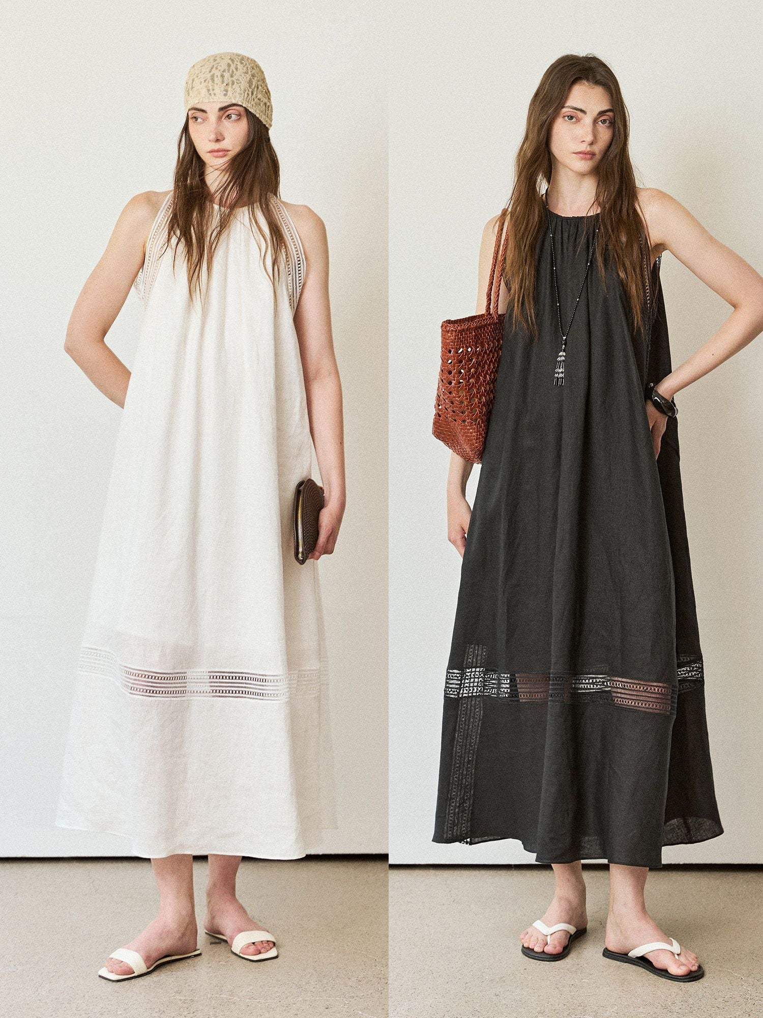 Lace Trim Halter Dress - Image 2