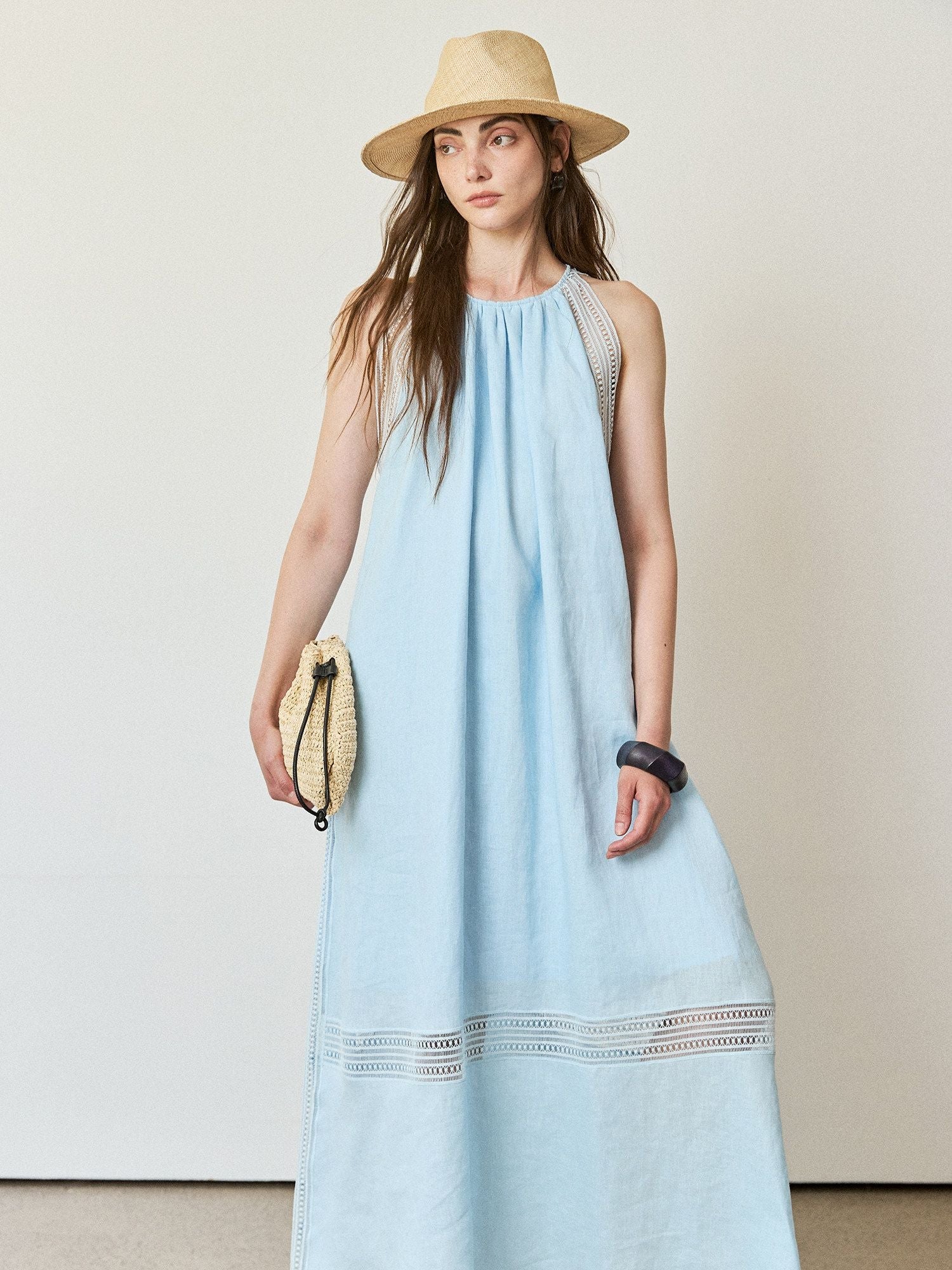 Lace Trim Halter Dress - Image 5