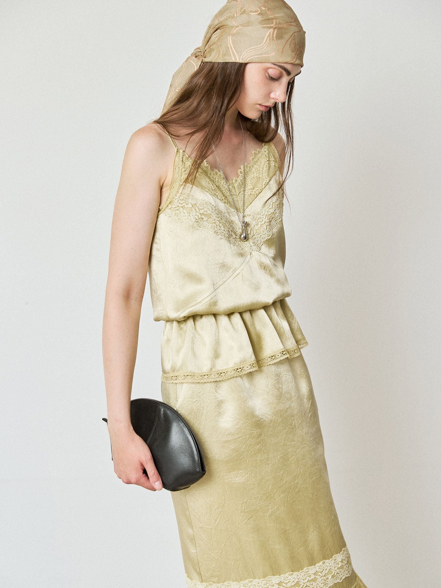 Lace Trim Midi Dress - Image 2
