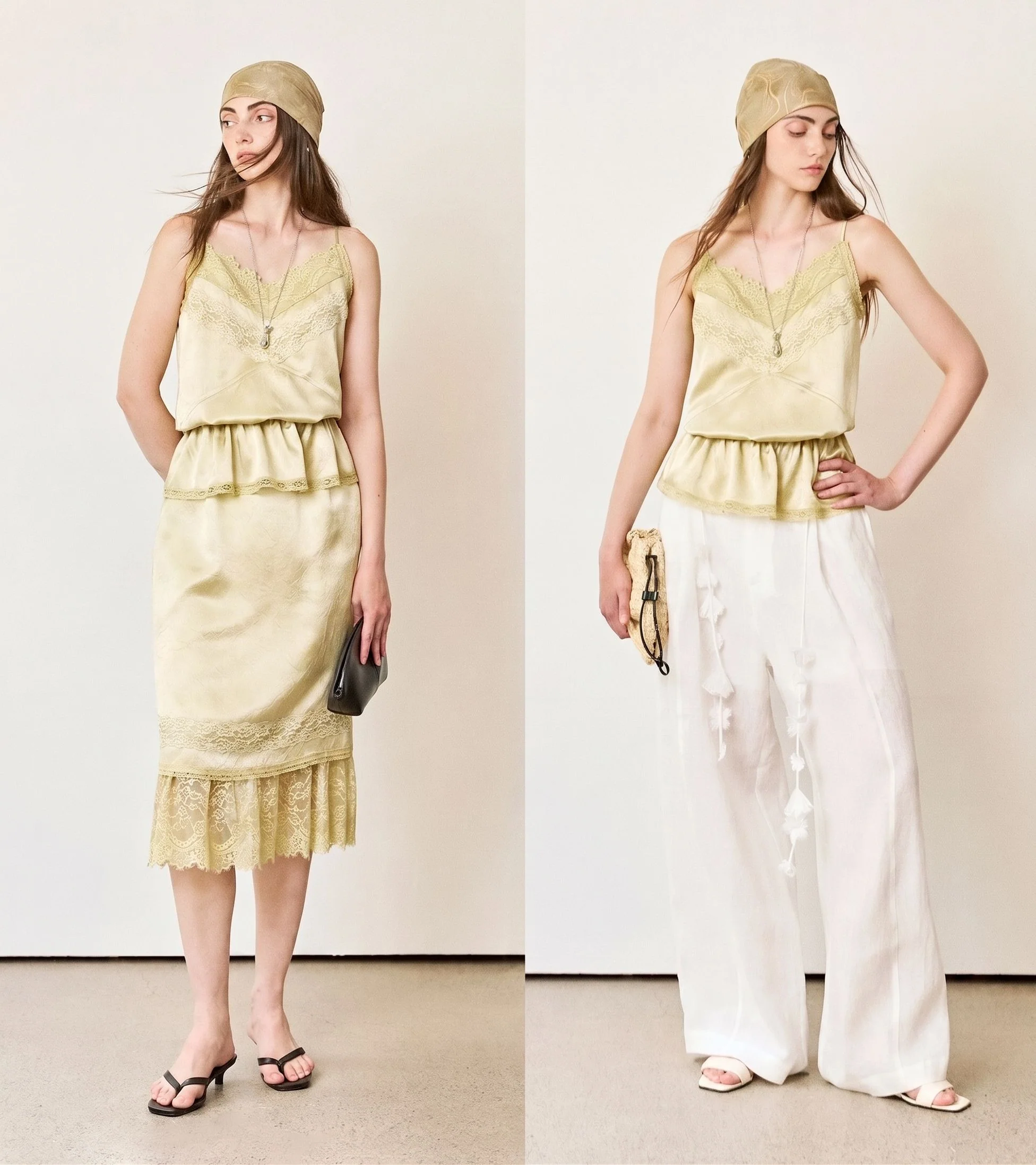Lace Trim Midi Dress - Image 4