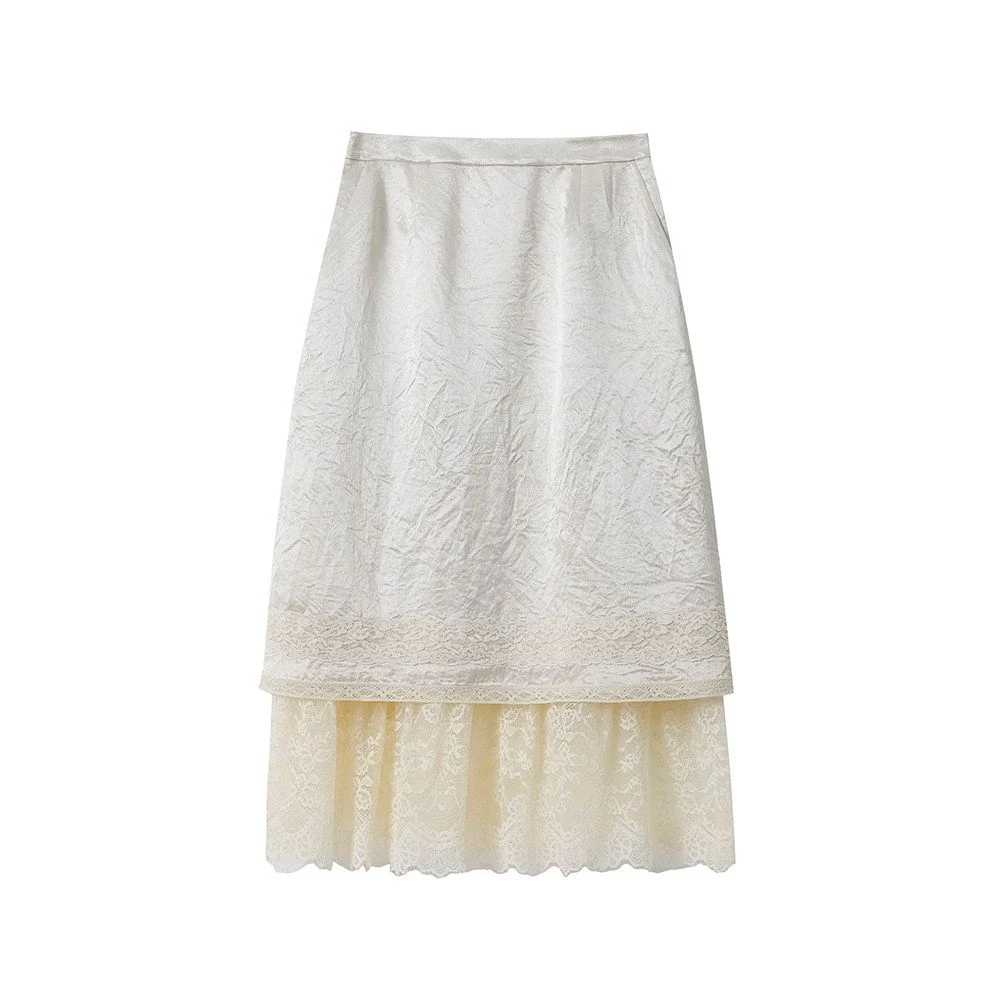 Lace Trim Midi Dress - Image 9