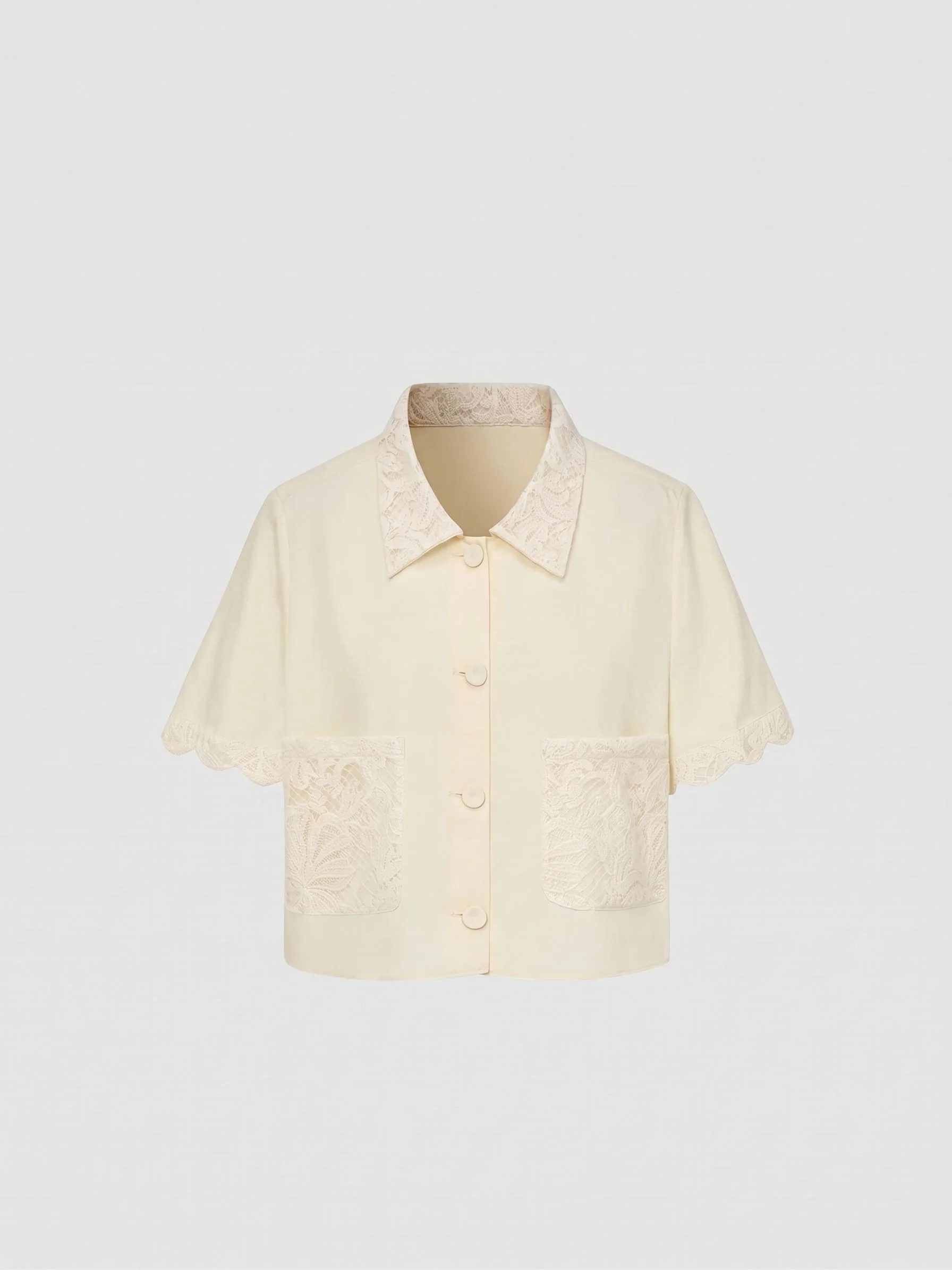 Lace Trim Shirt - Image 3