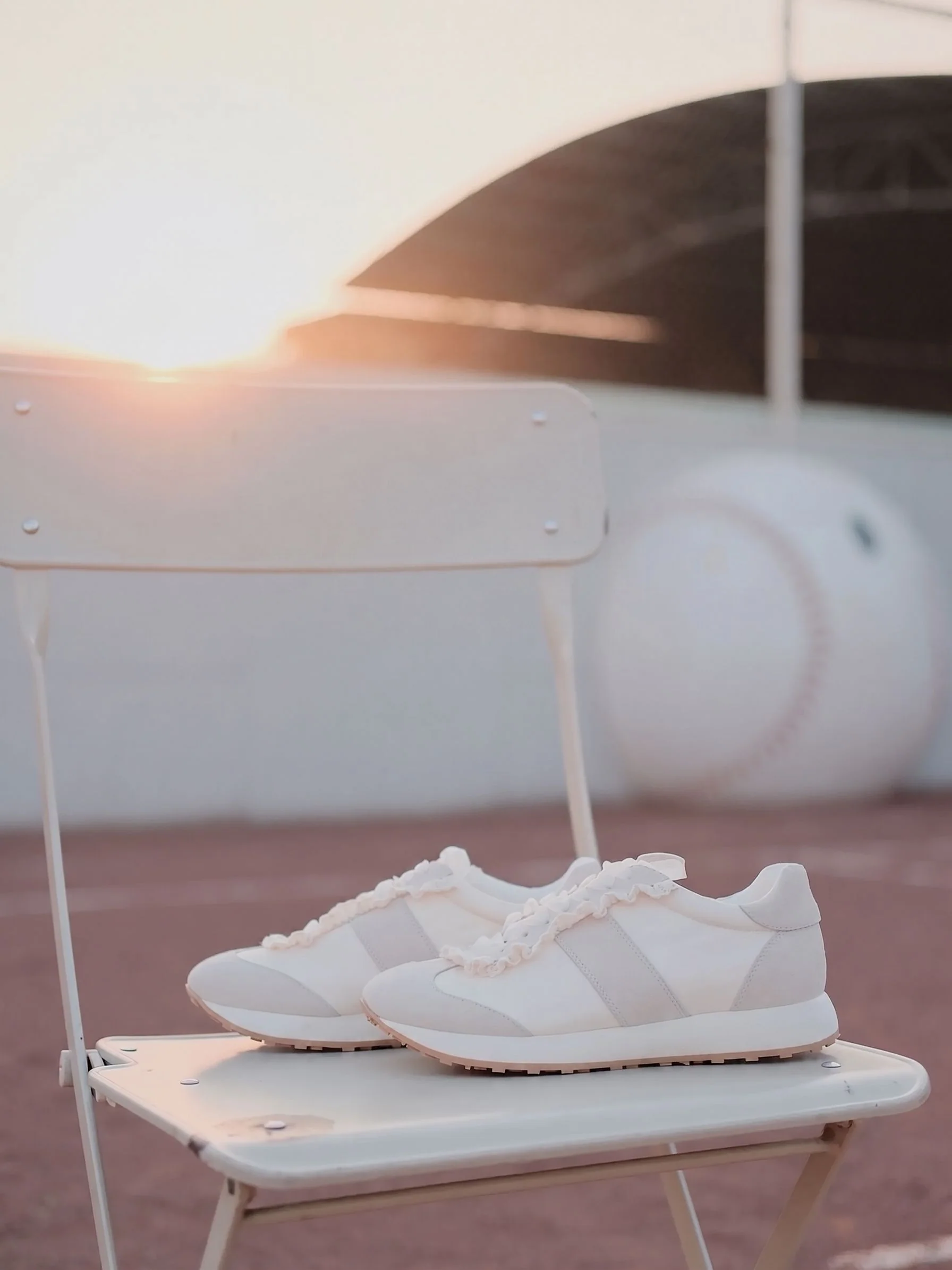 Lace Trim Sneakers