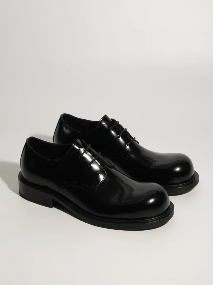 Lace-Up Derby Leather Shoe - Image 2