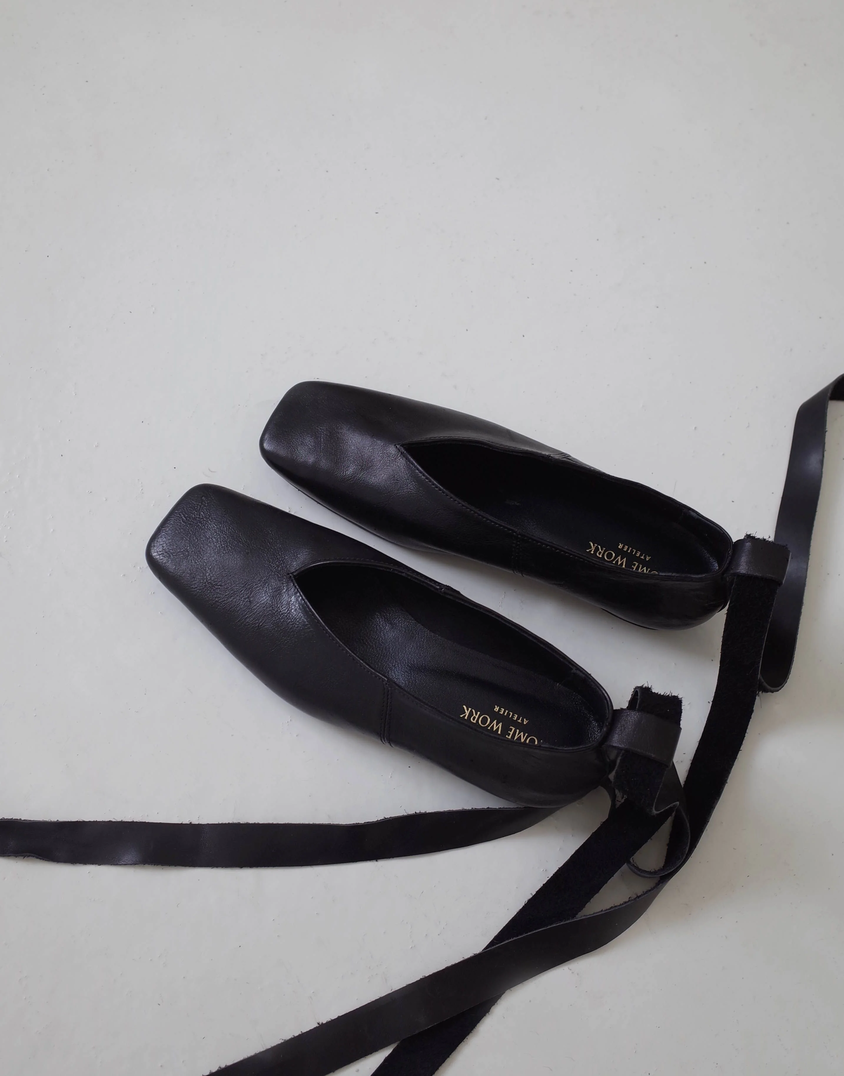 Lace-Up Leather Flats - Image 3
