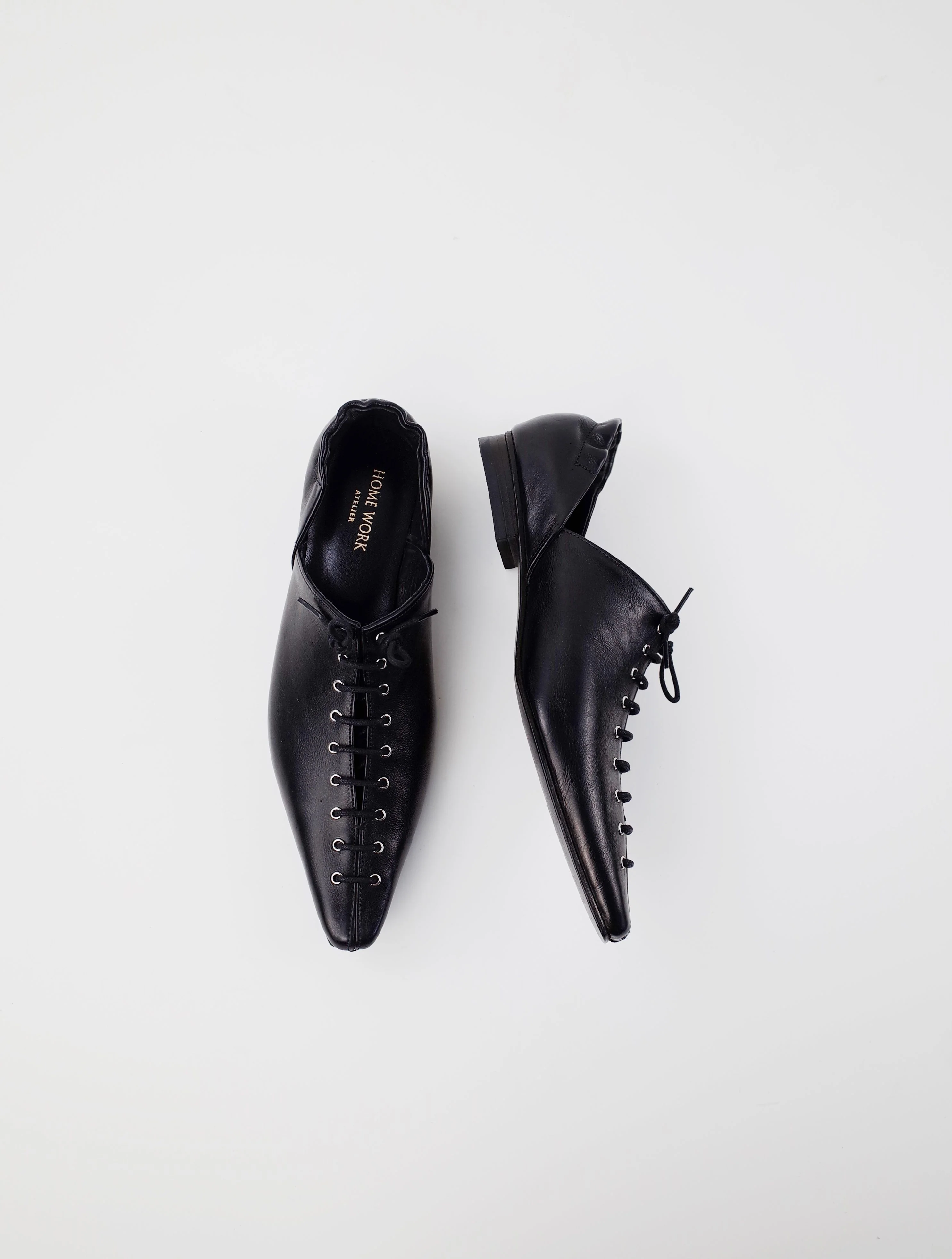 Lace-Up Pointed Shoes - Image 2