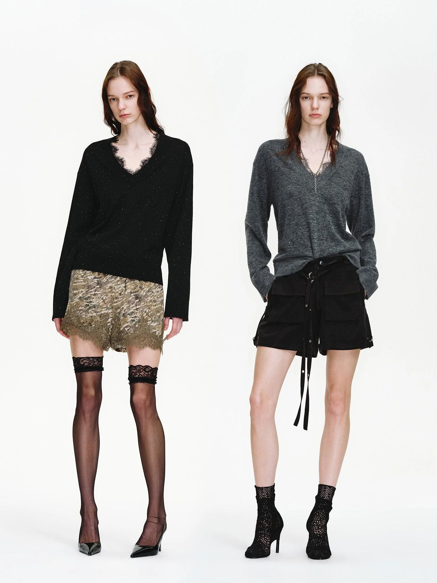 Lace V-Neck Sweater - Image 4