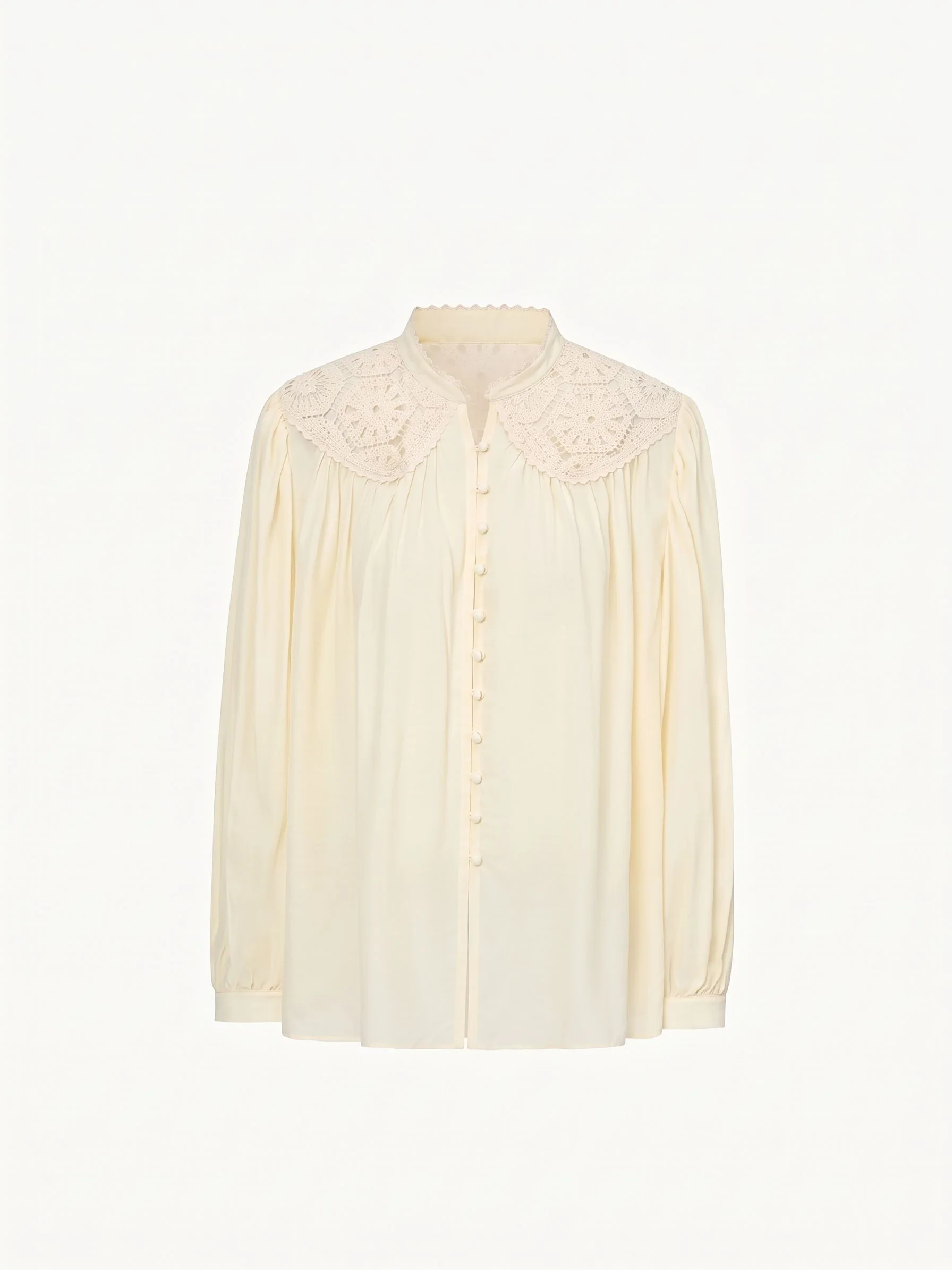 Lace Yoke Blouse - Image 4