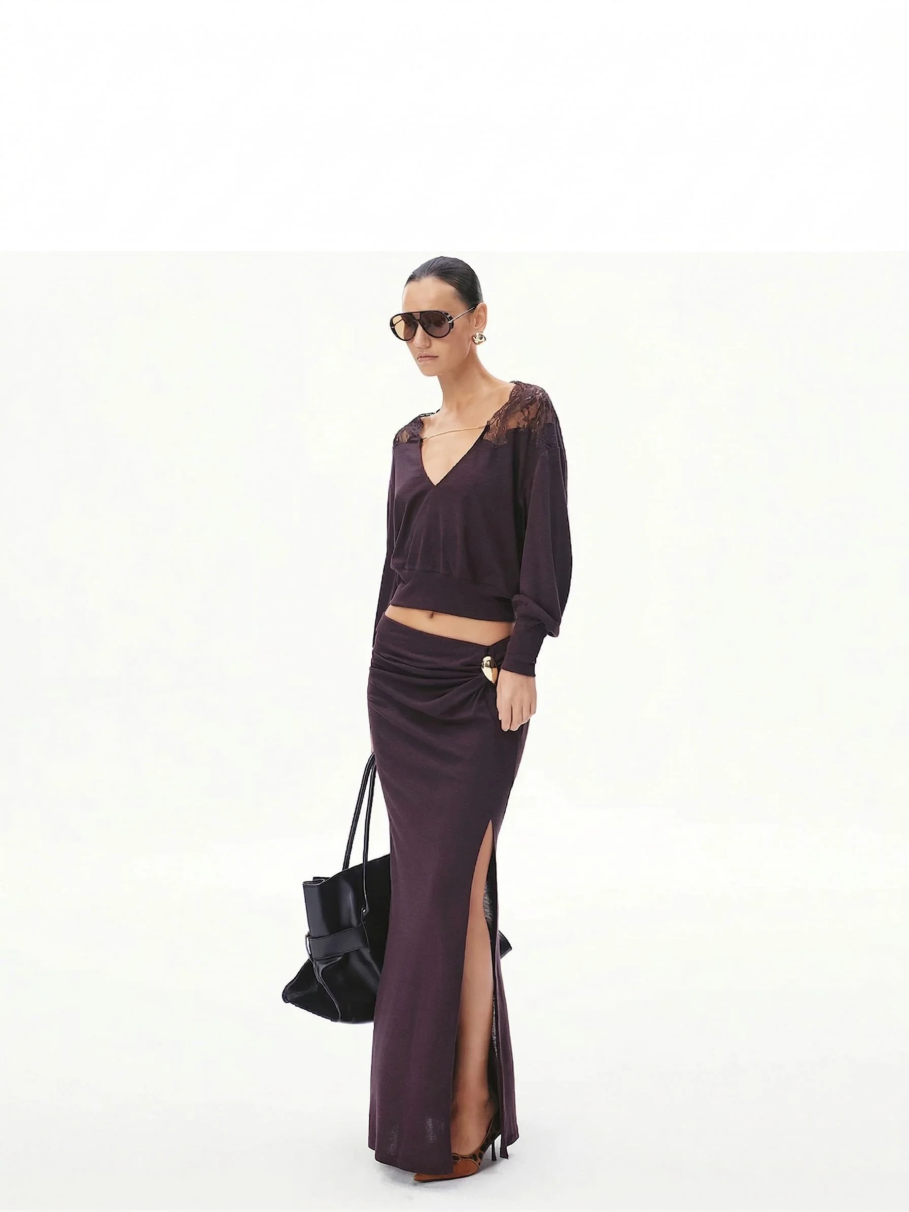 Lace Yoke Knit Top - Image 5