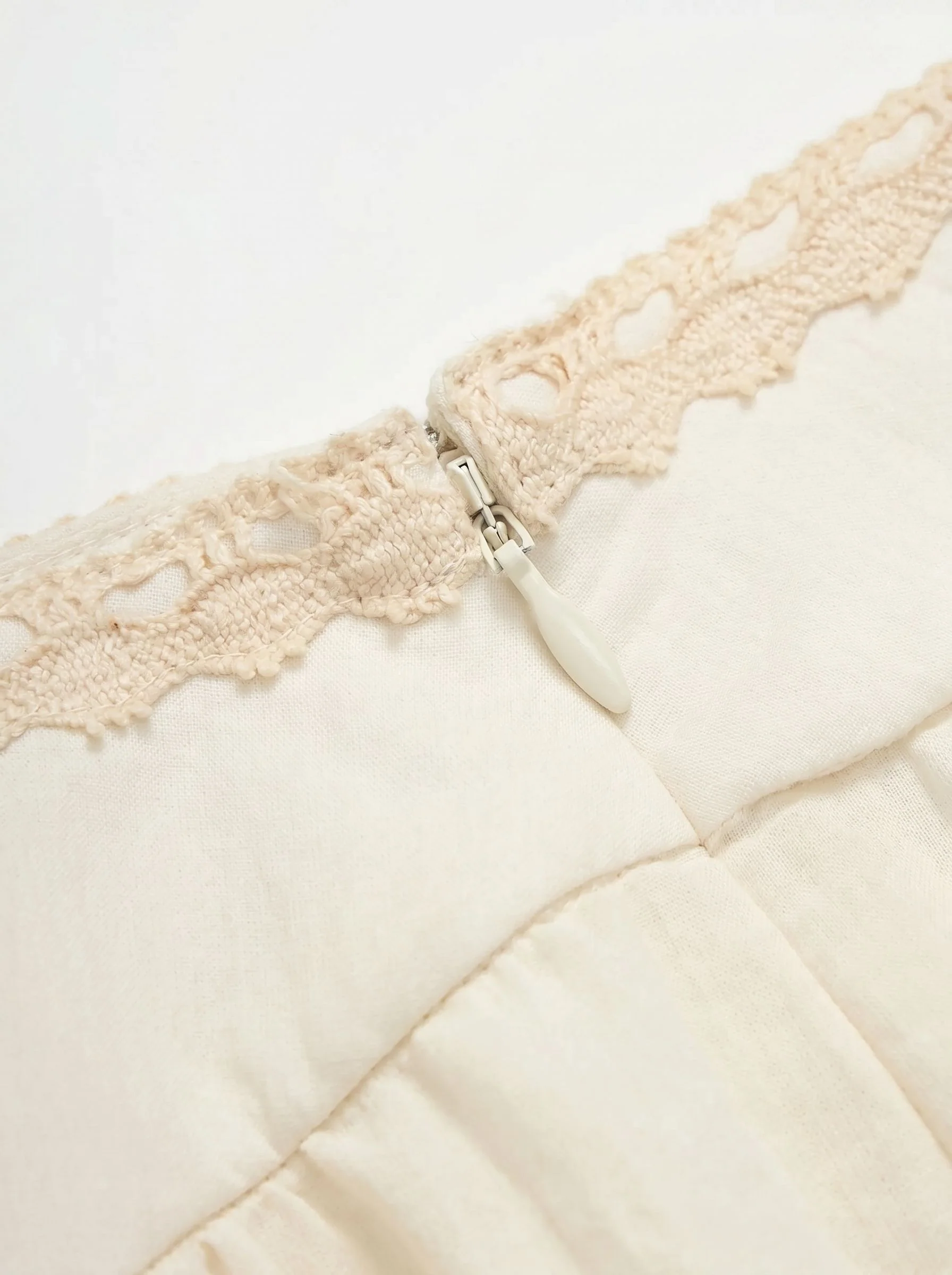Lace Yoke Wide Pants