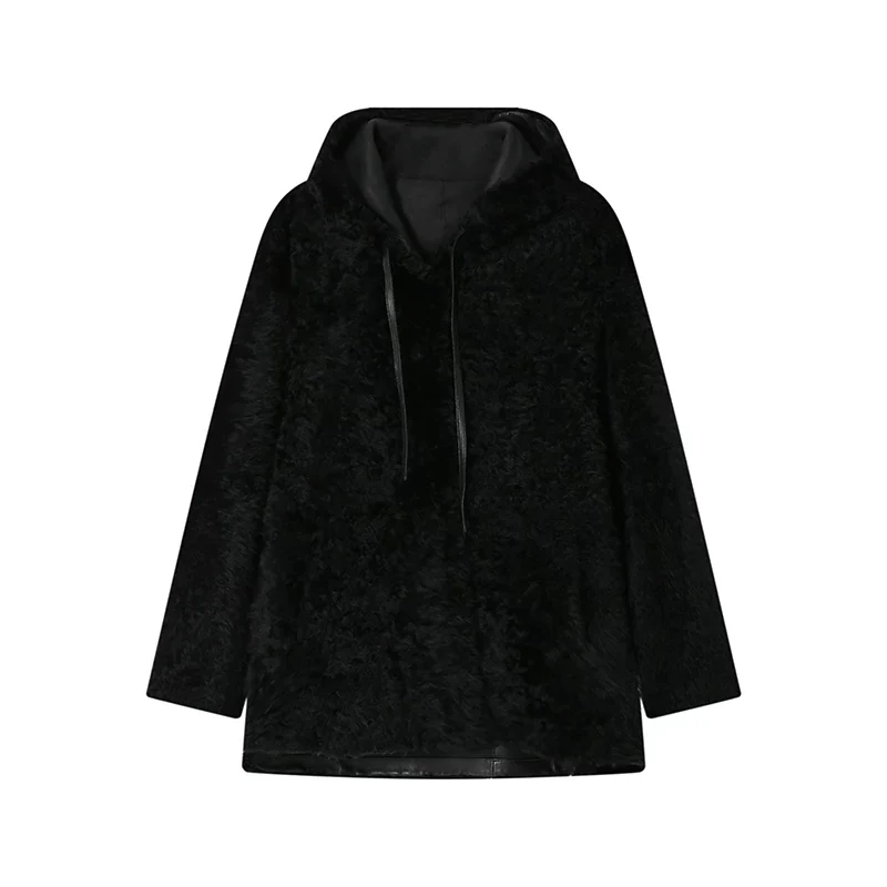 Lacon Shearling Hooded Coat - Image 7