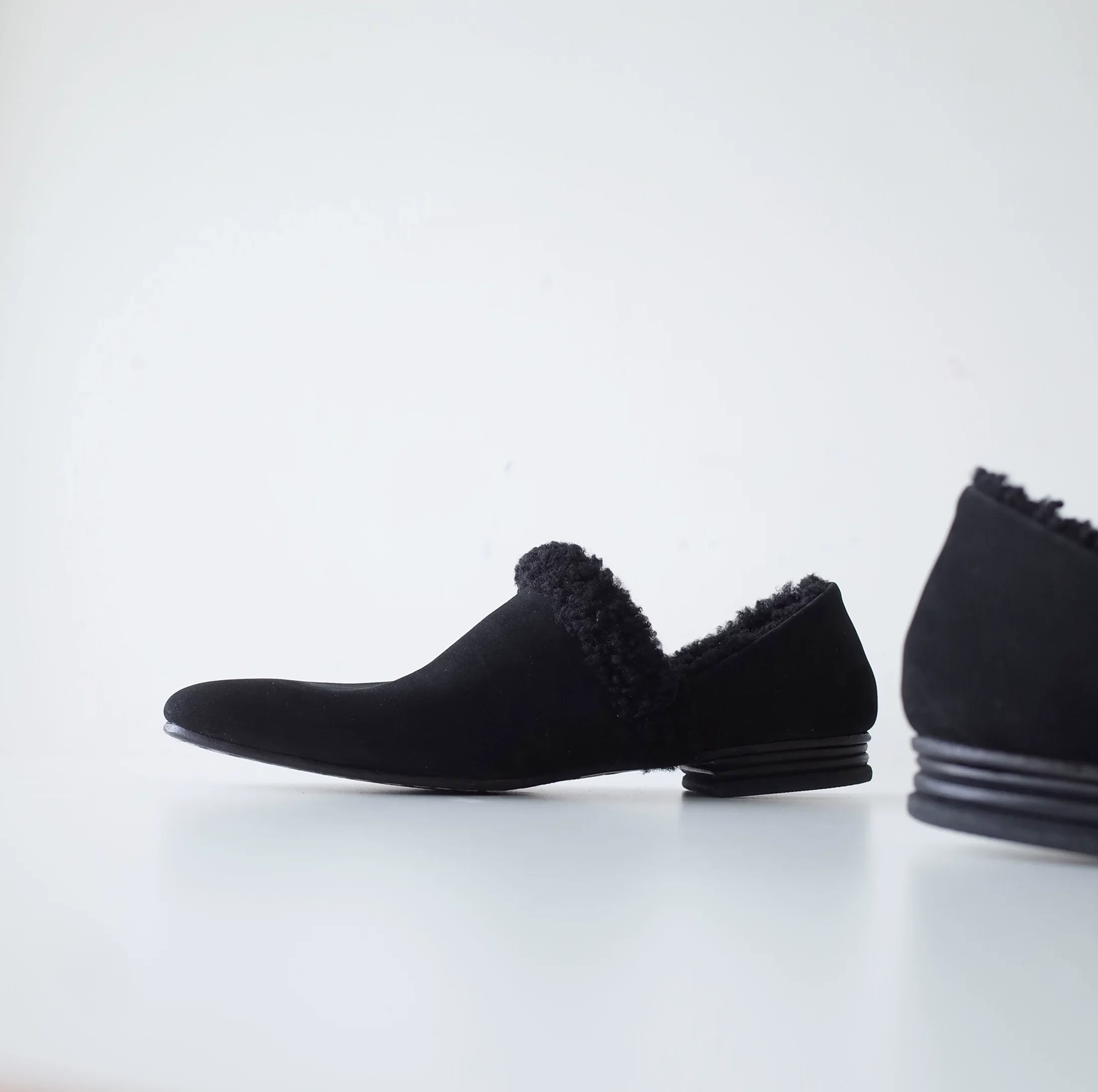 Lamb Wool Slip-On Shoes - Image 2
