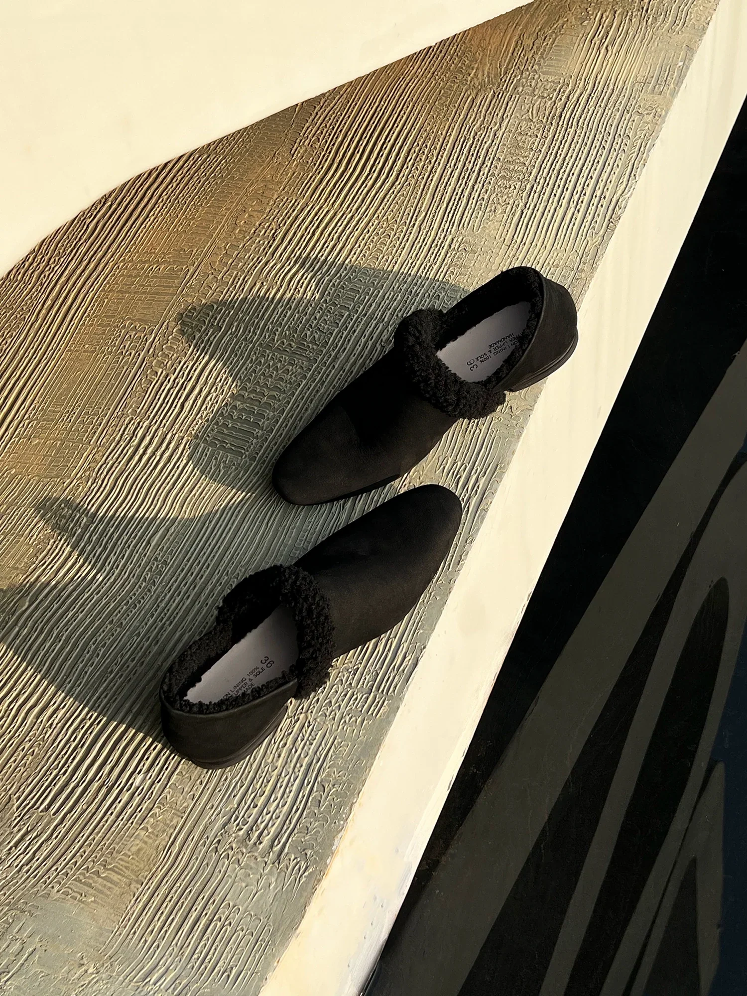 Lamb Wool Slip-On Shoes - Image 3