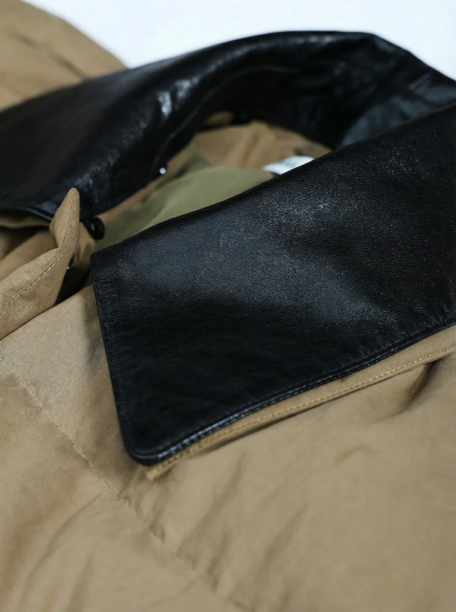 Lambskin Collar Goose Down Puffer - Image 5
