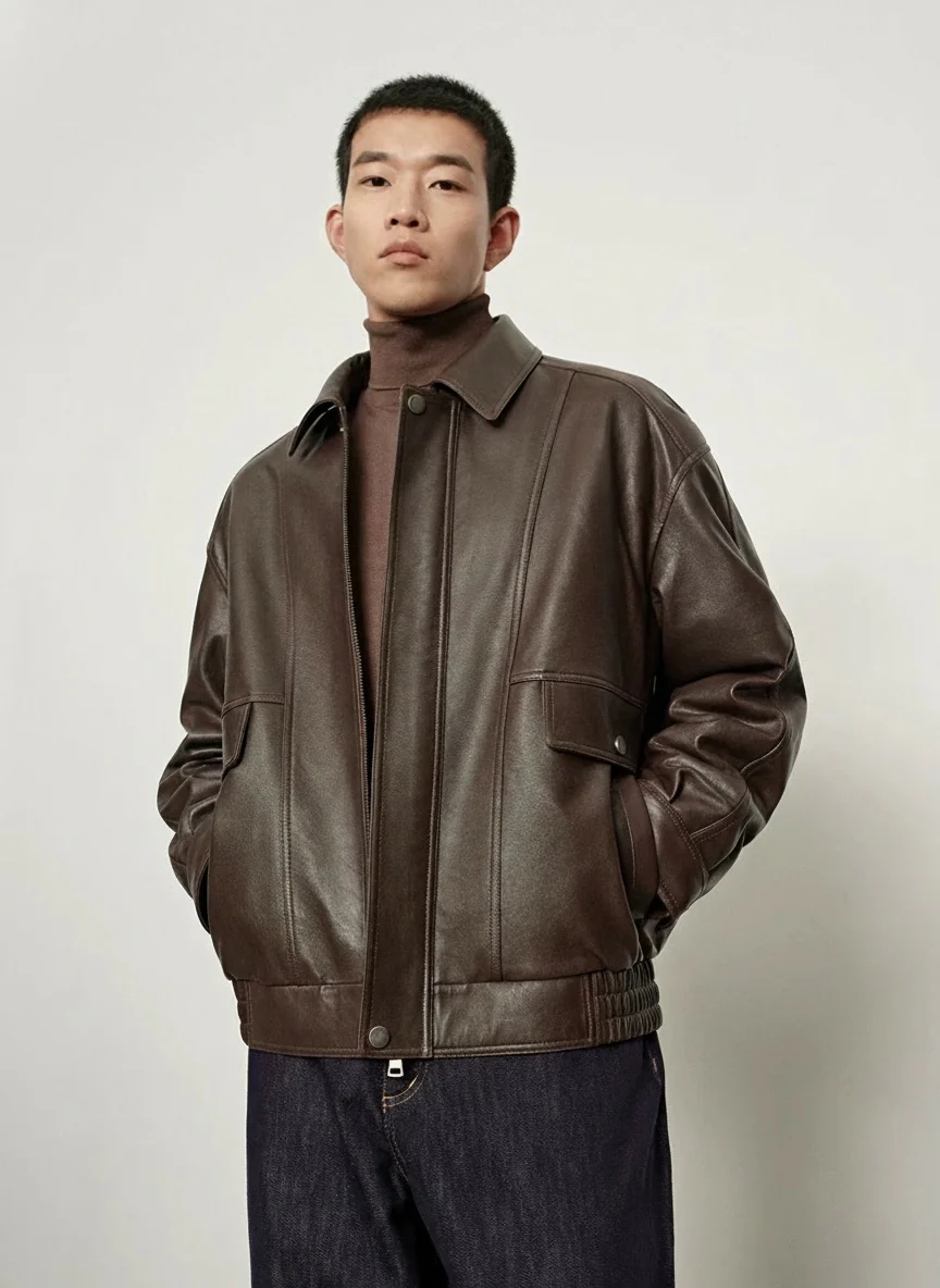 Lambskin Down Bomber