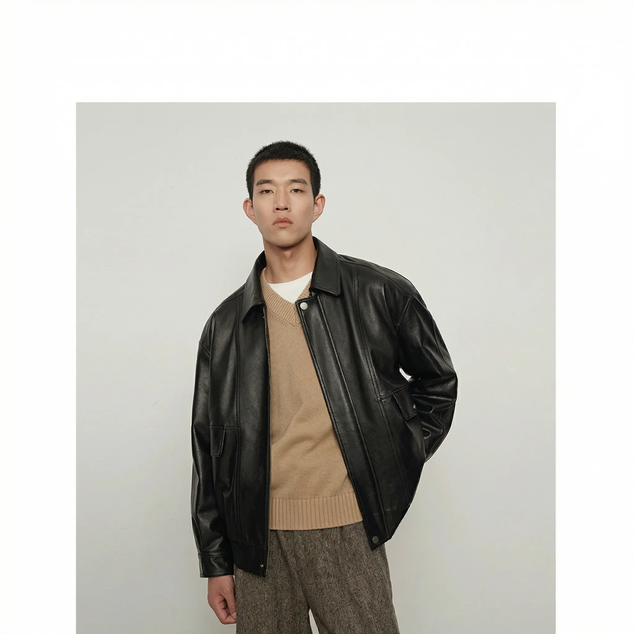 Lambskin Down Bomber - Image 5
