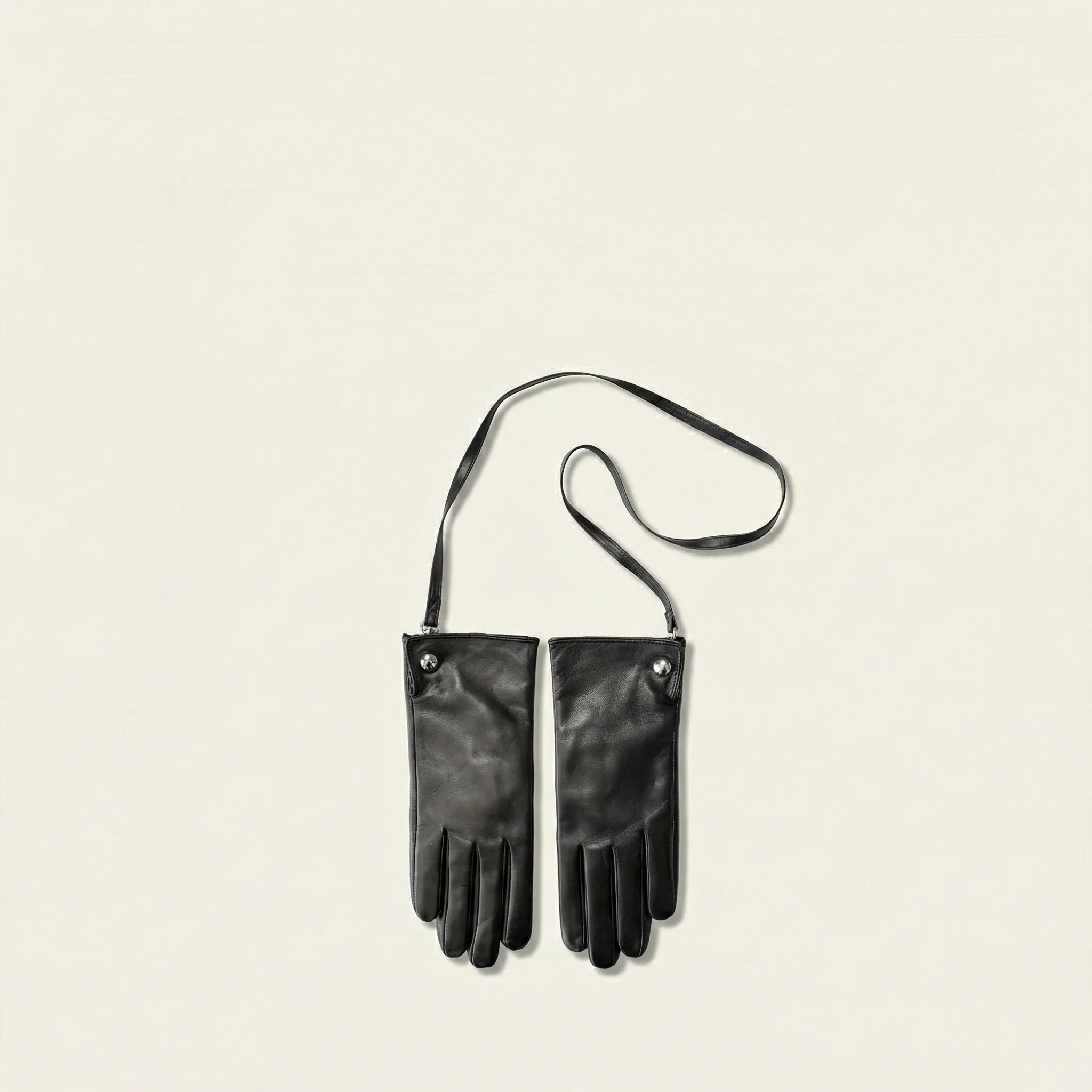 Lambskin Lanyard Touchscreen Gloves - Image 5