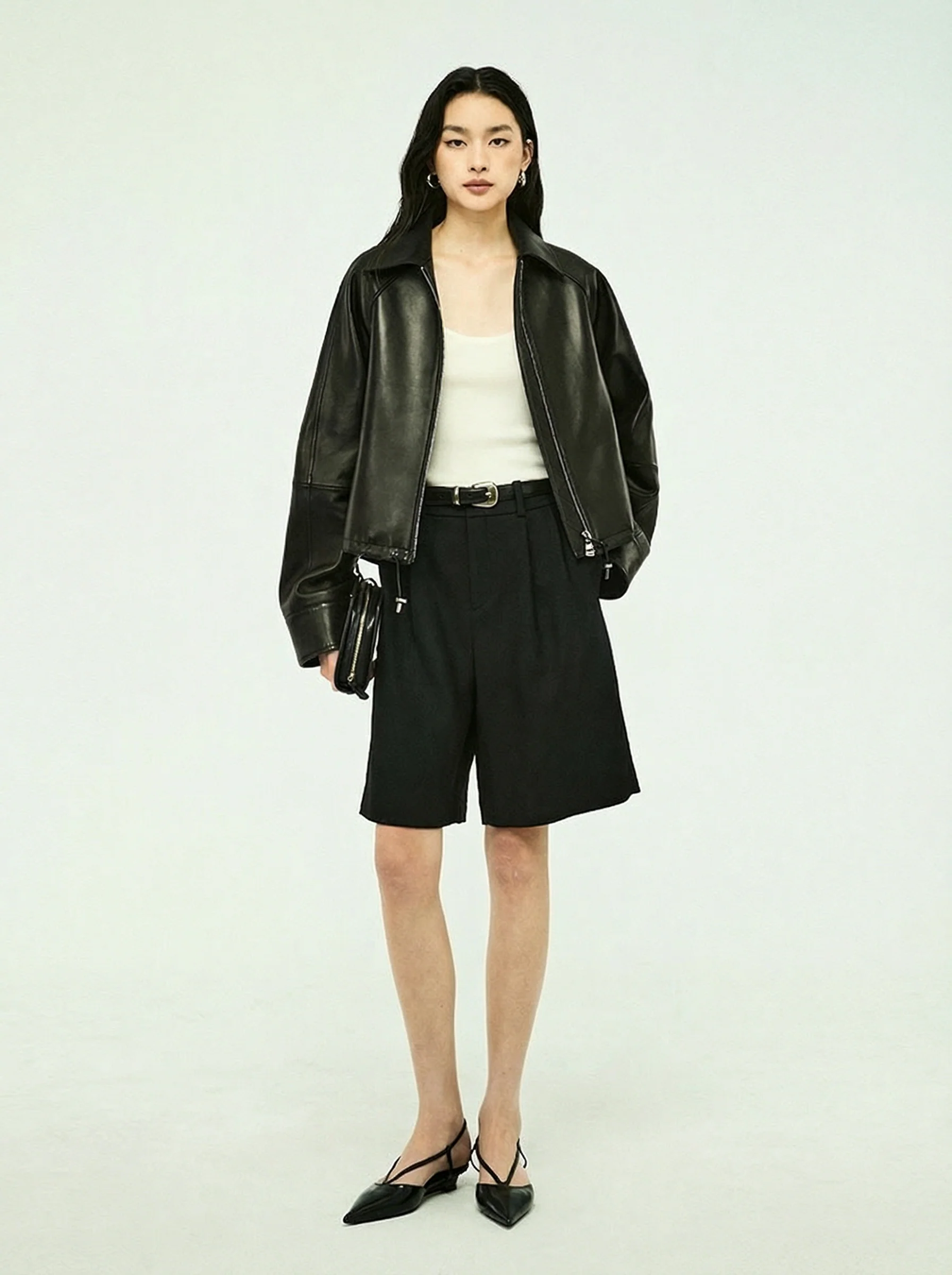 Lambskin Zip Blouson - Image 2