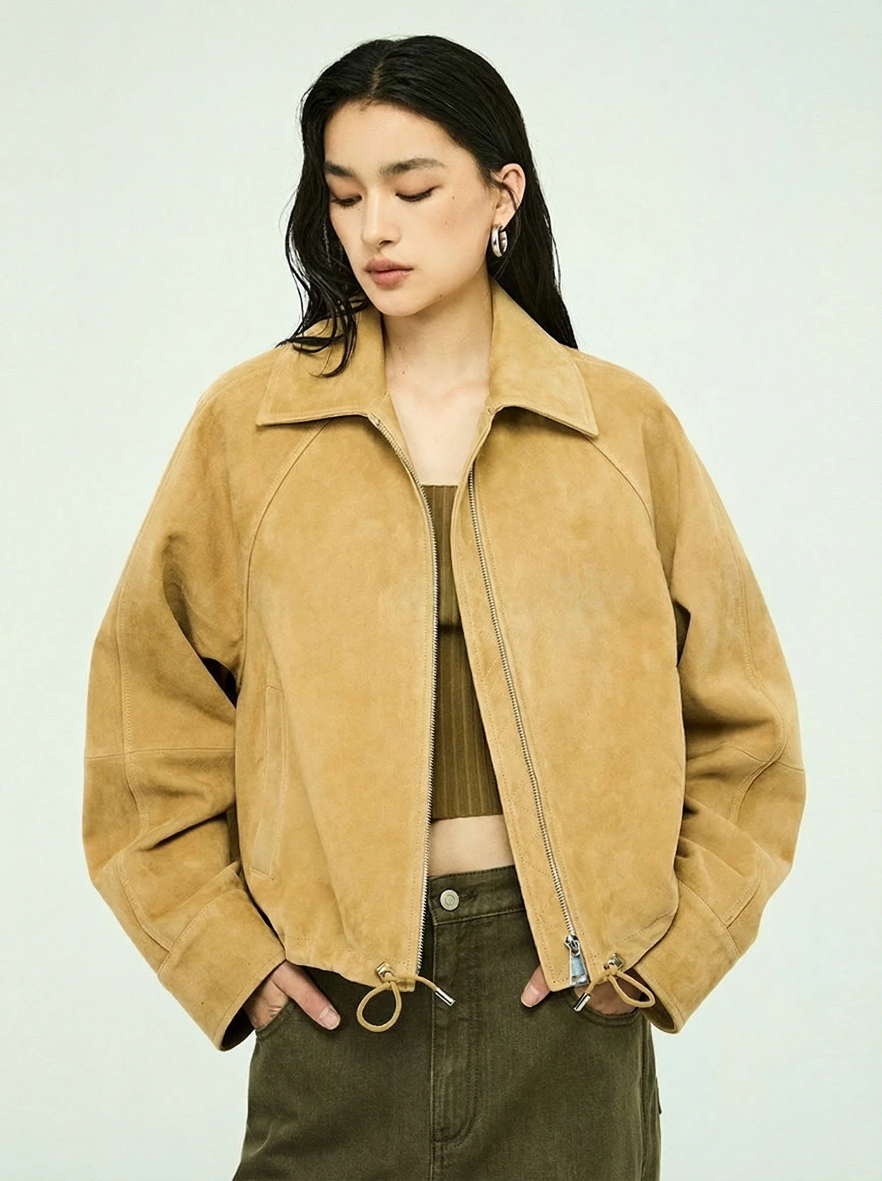 Lambskin Zip Blouson - Image 3