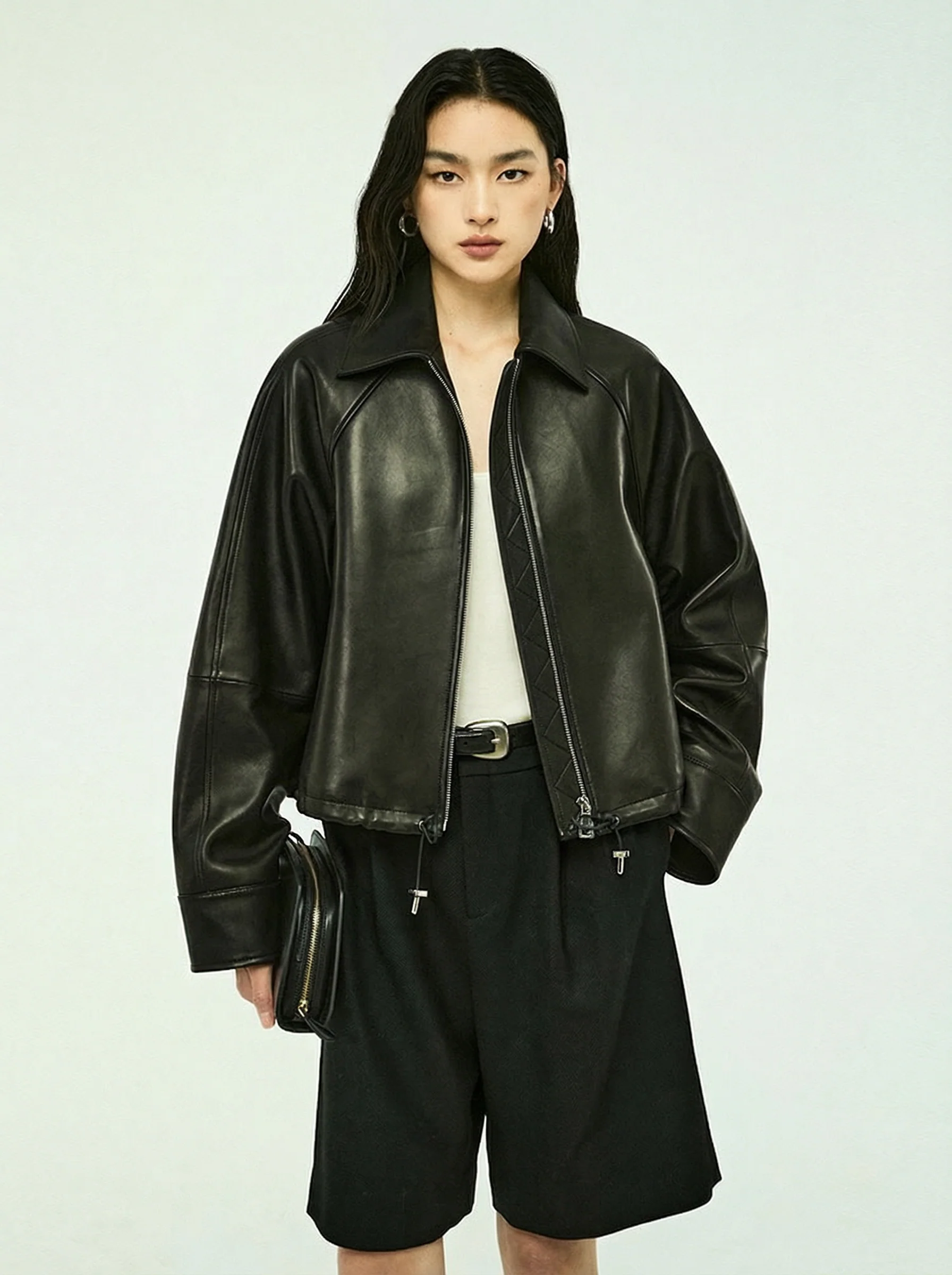 Lambskin Zip Blouson - Image 4