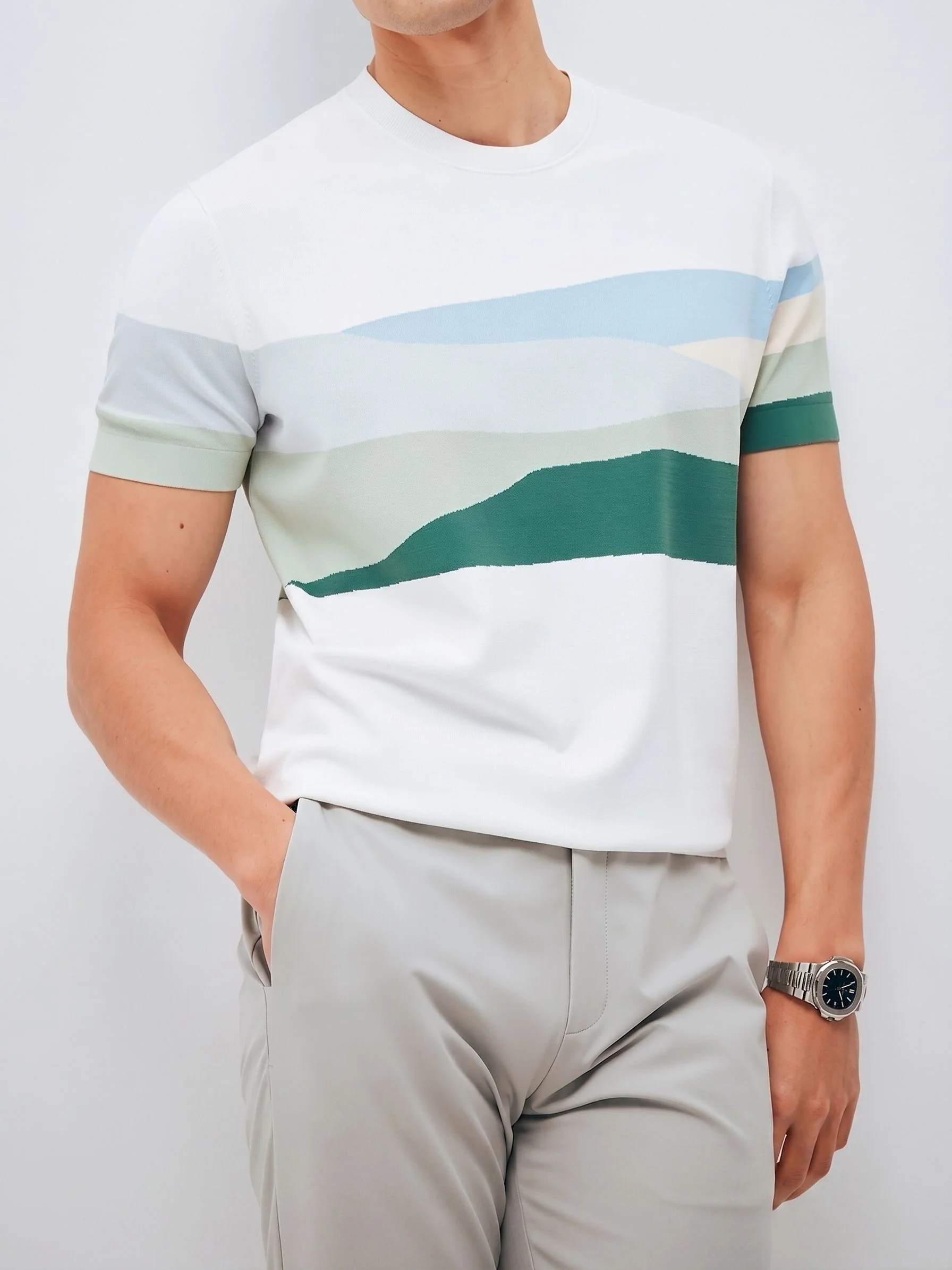 Landscape Stripe Tee