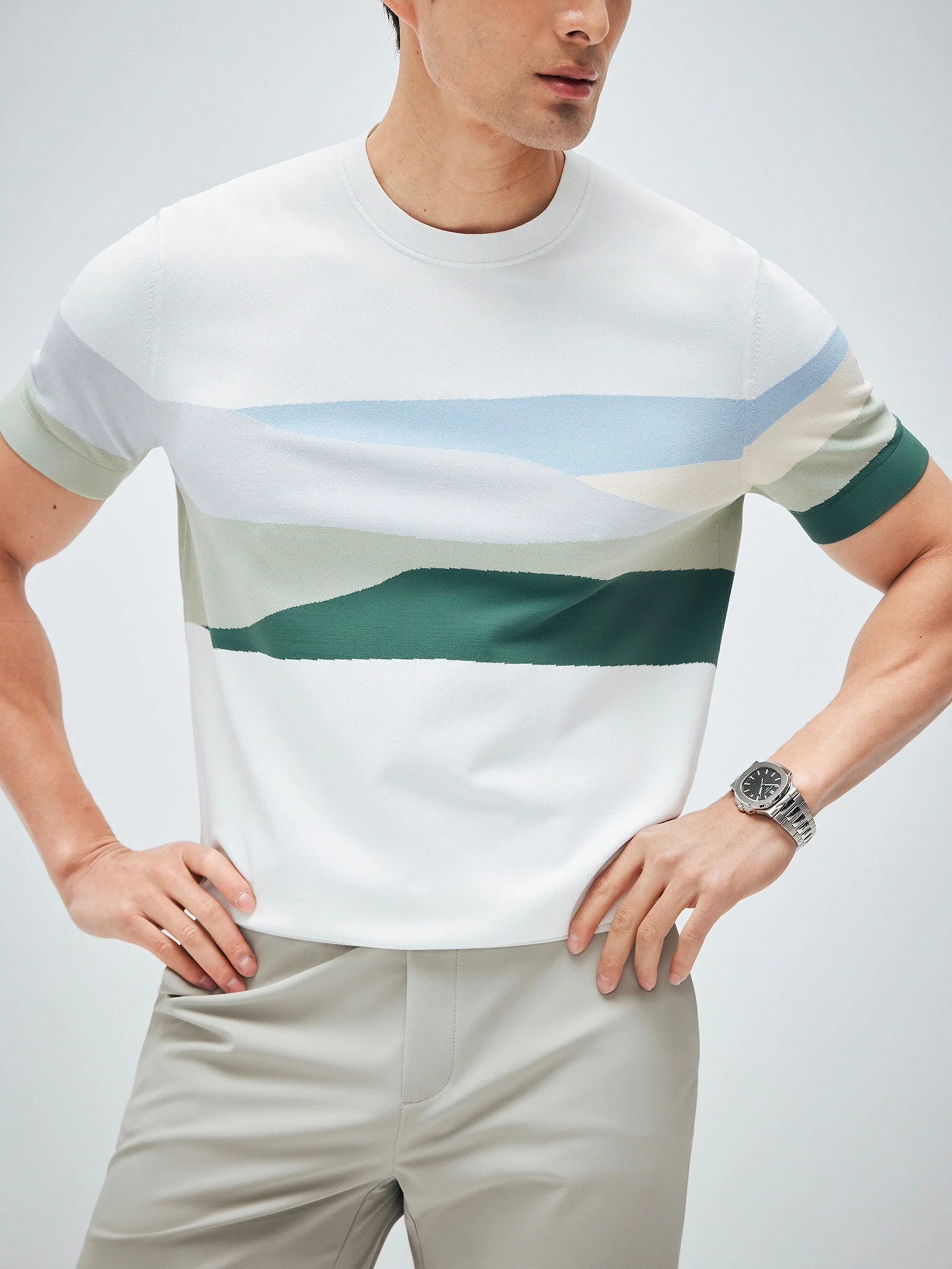 Landscape Stripe Tee - Image 2