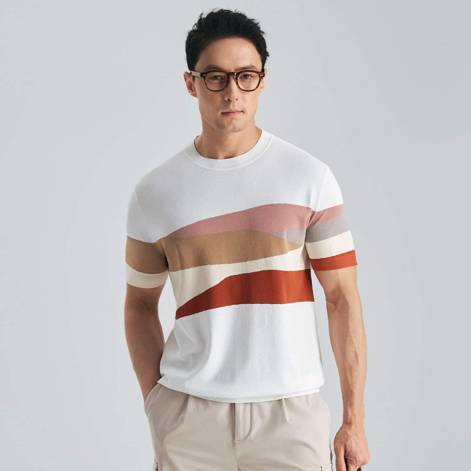 Landscape Stripe Tee - Image 7