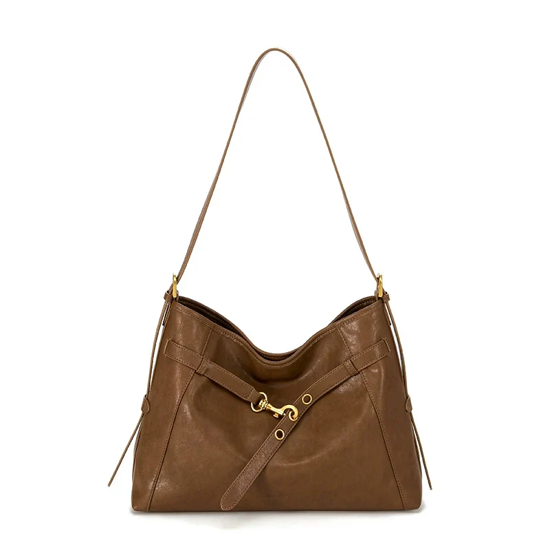 Large Cowhide Leather Tote - Image 2