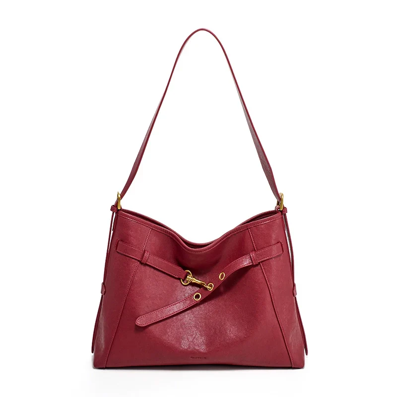 Large Cowhide Leather Tote - Image 4