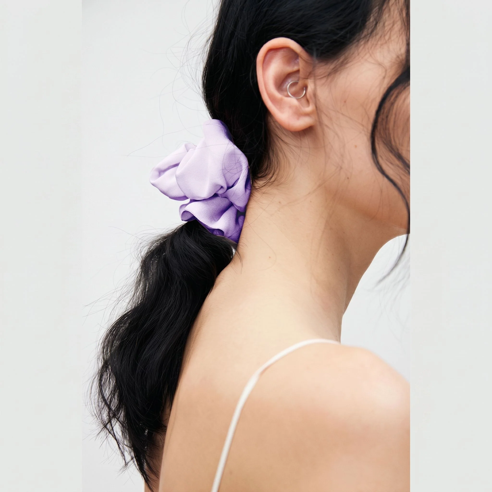 Lavender Silk Scrunchie - Image 6