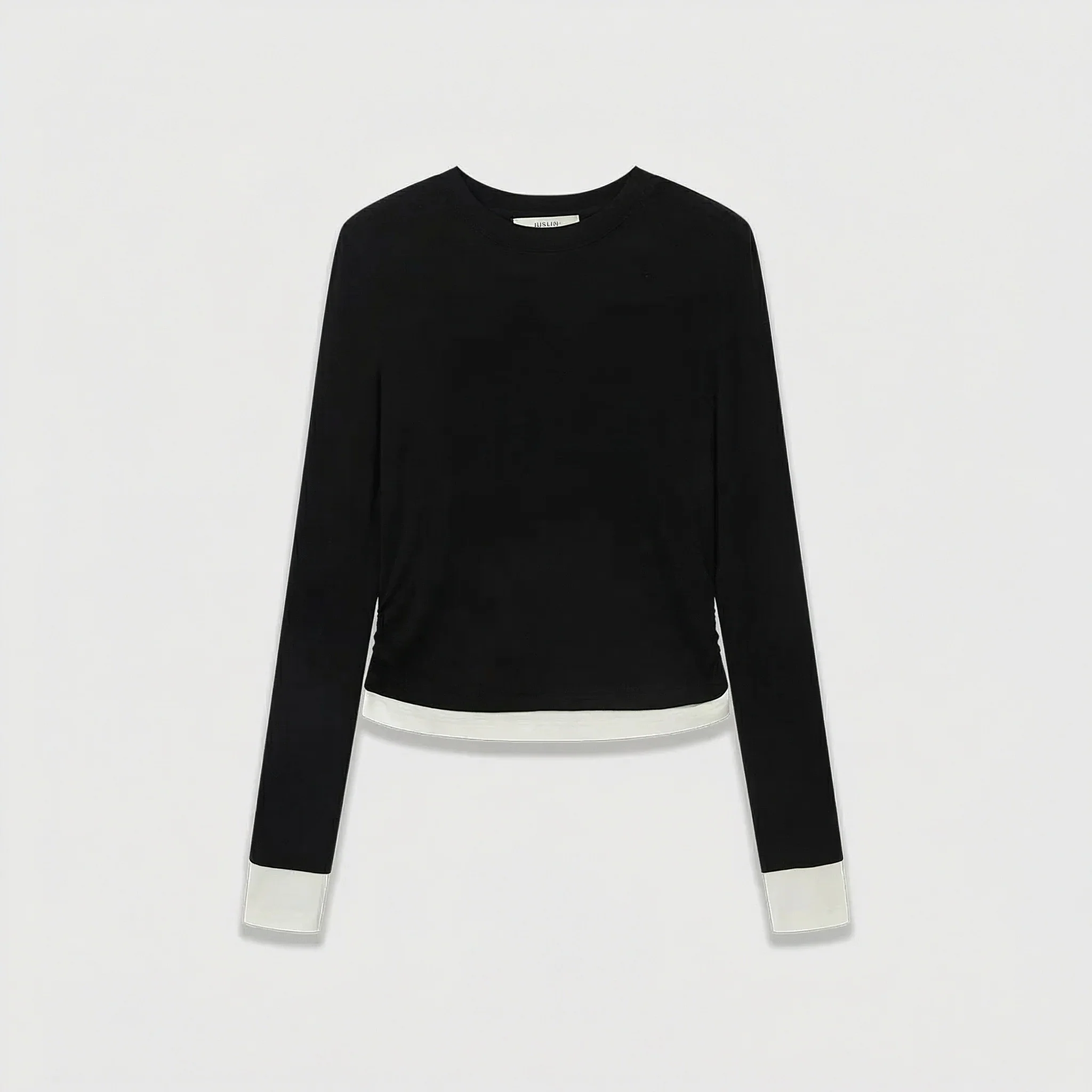 Layered Hem Long Sleeve Top - Image 12