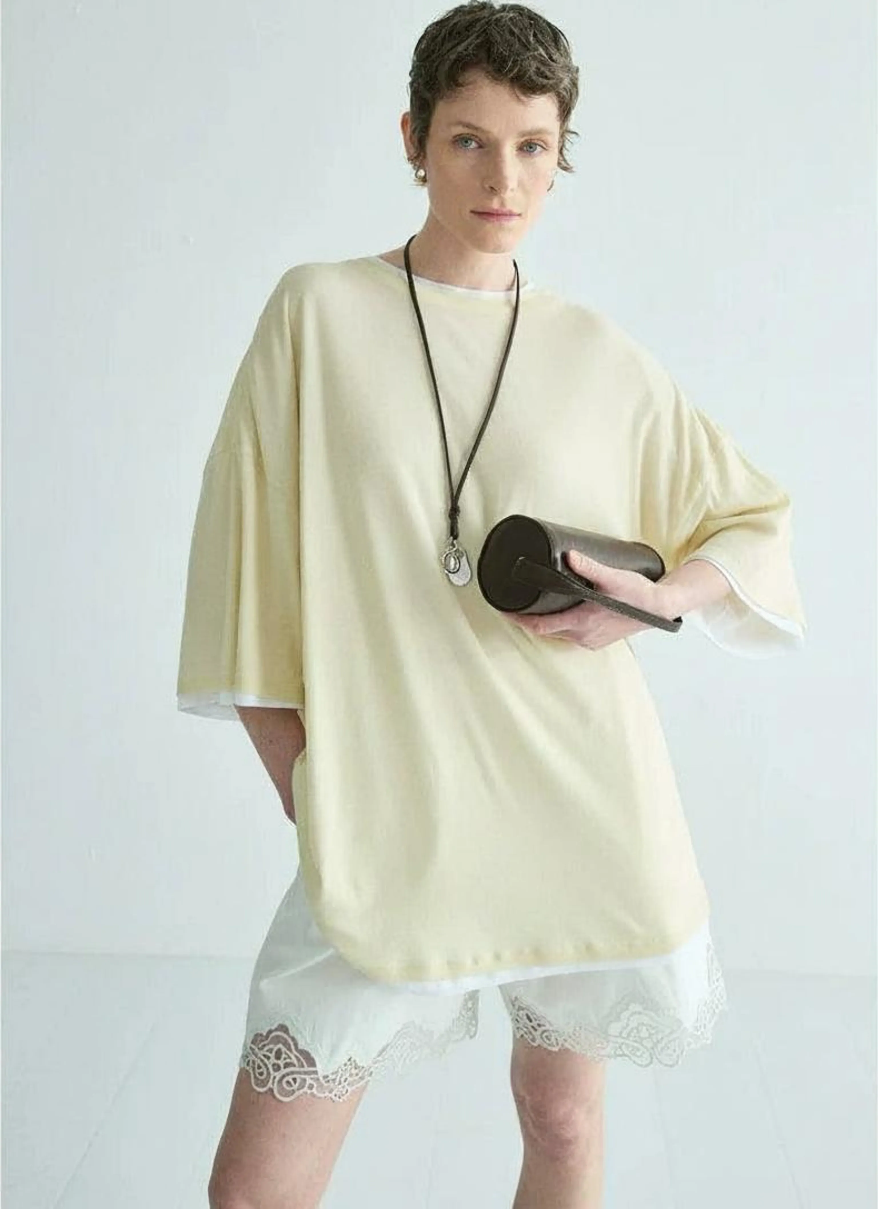Layered High-Twist Cotton Tee