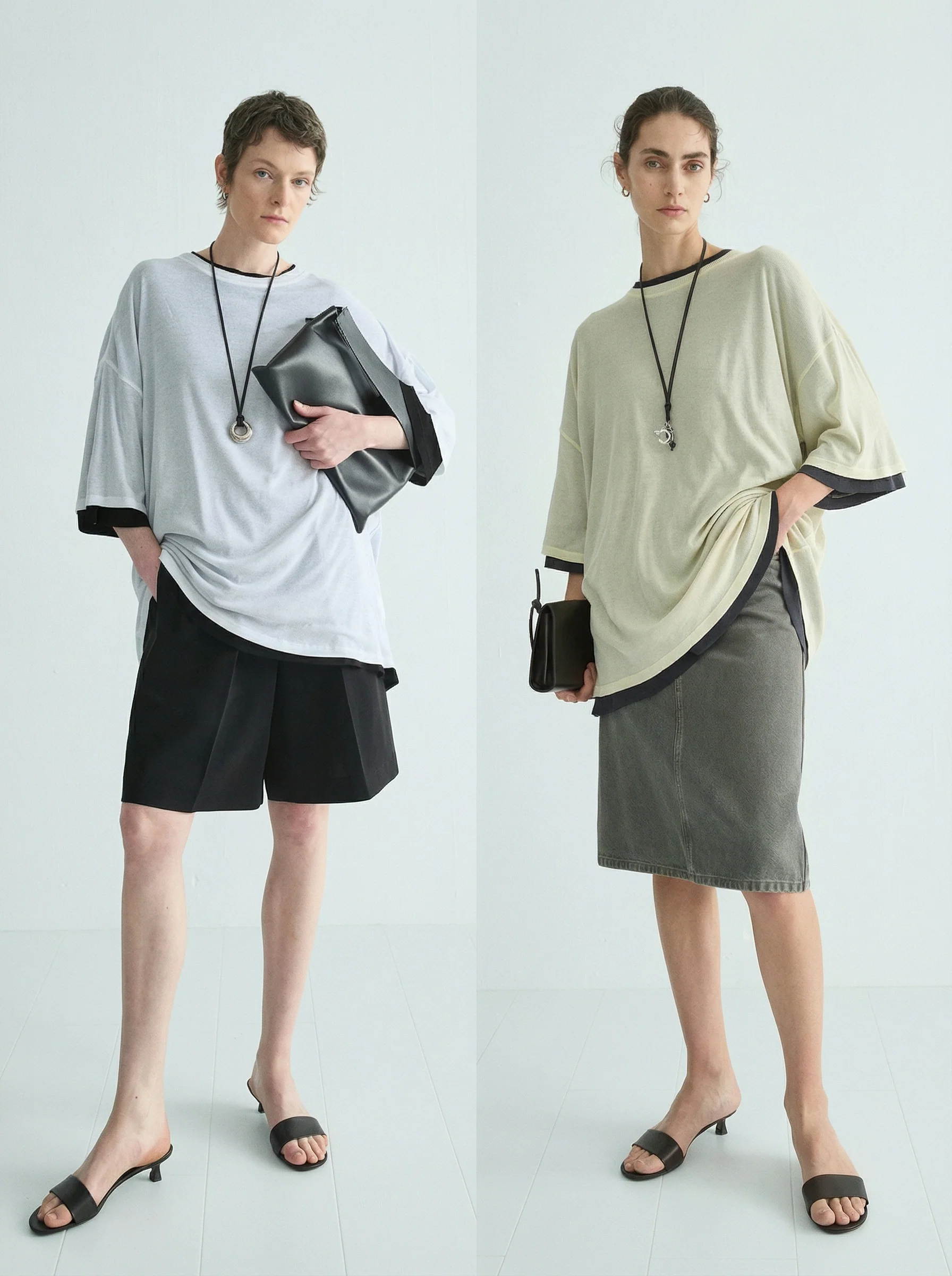 Layered High-Twist Cotton Tee - Image 3