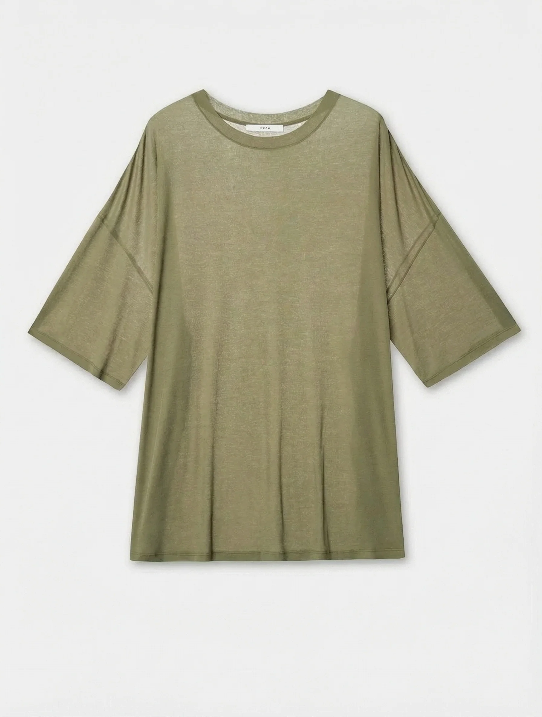 Layered High-Twist Cotton Tee - Image 9