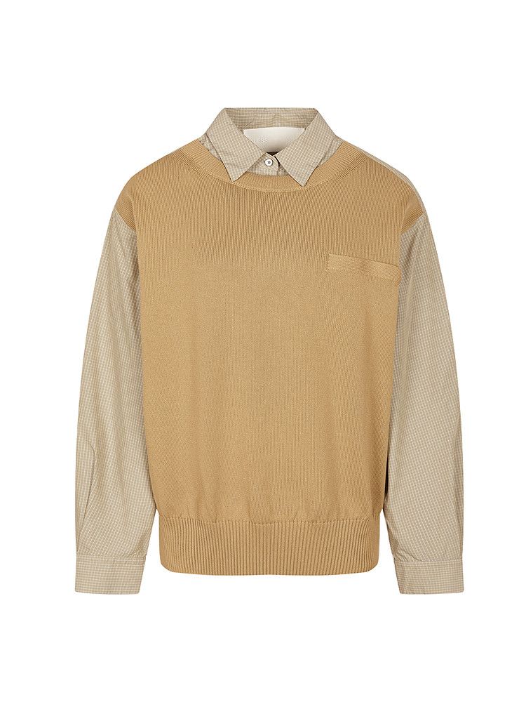 Layered Knit Shirt - Image 2