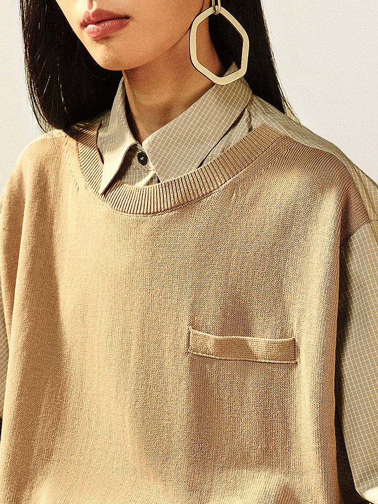 Layered Knit Shirt - Image 5