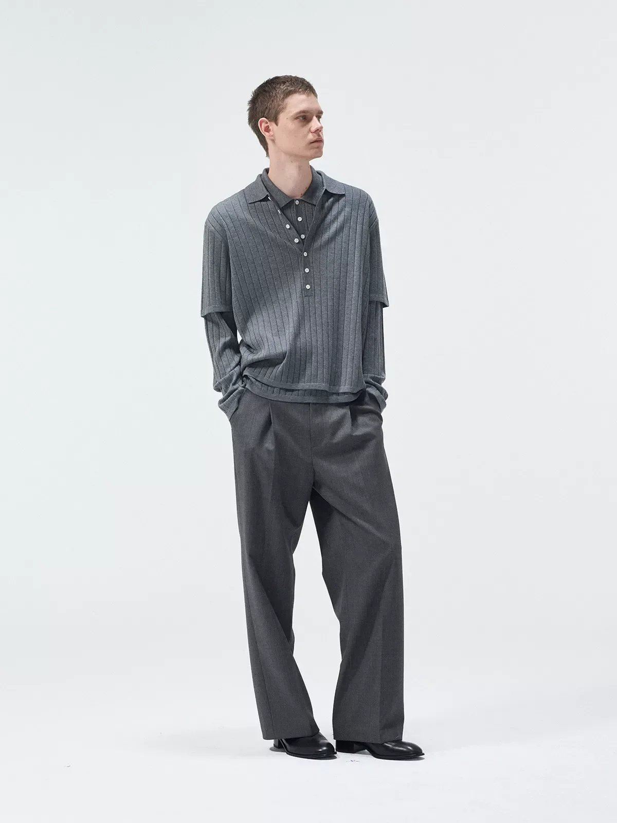 Layered Rib Polo