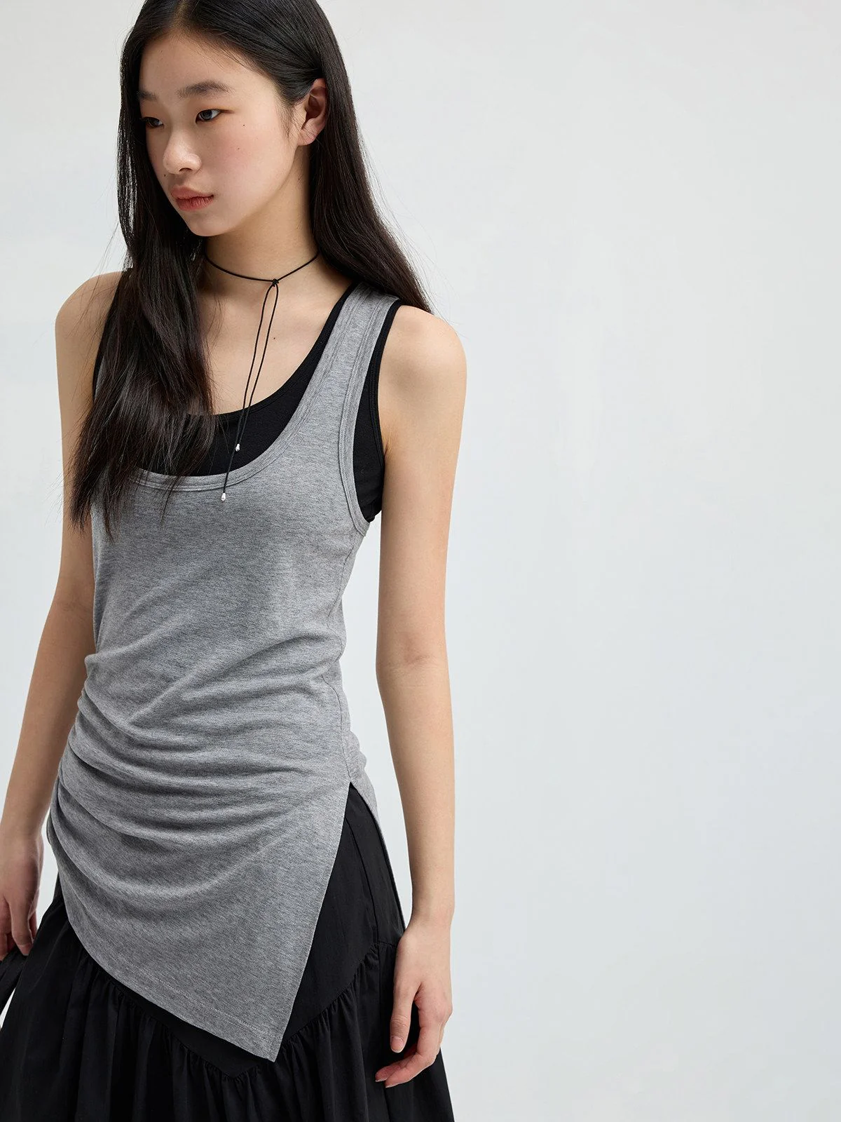 Layered Ruched Tank - Image 3