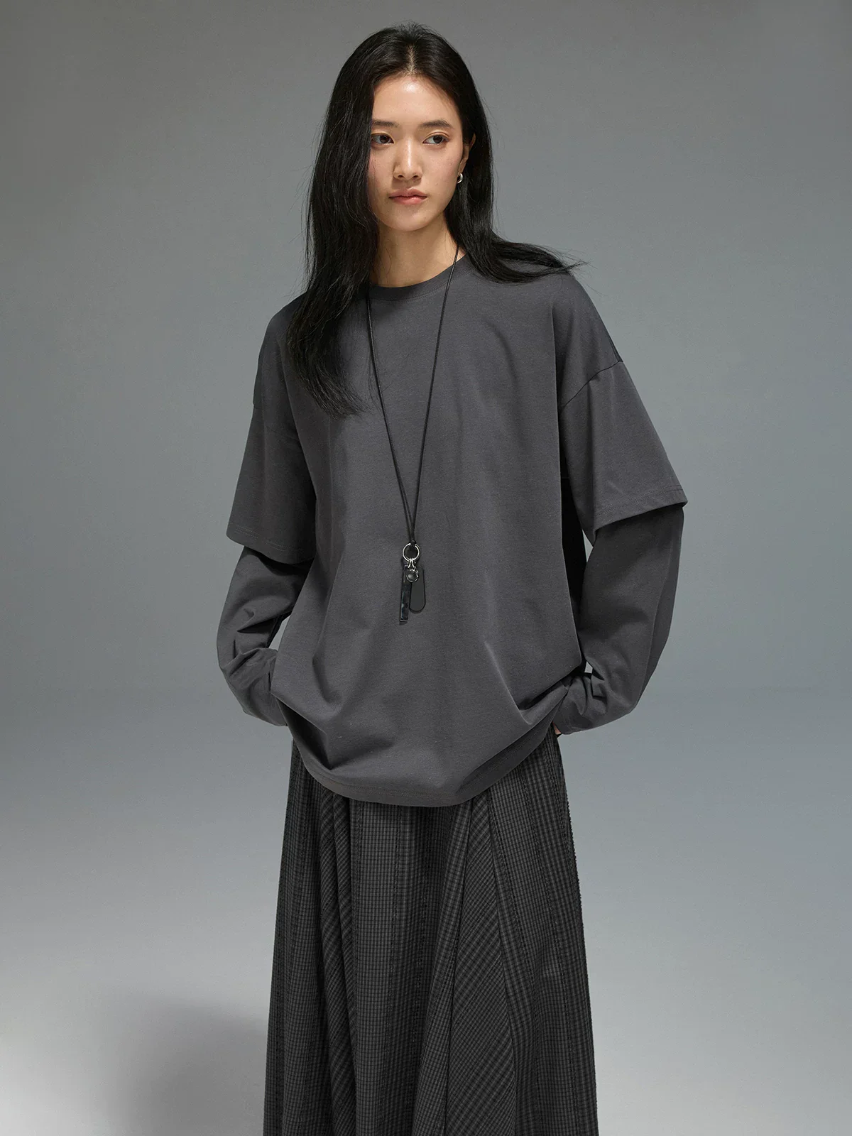 Layered Sleeve Tee - Image 2