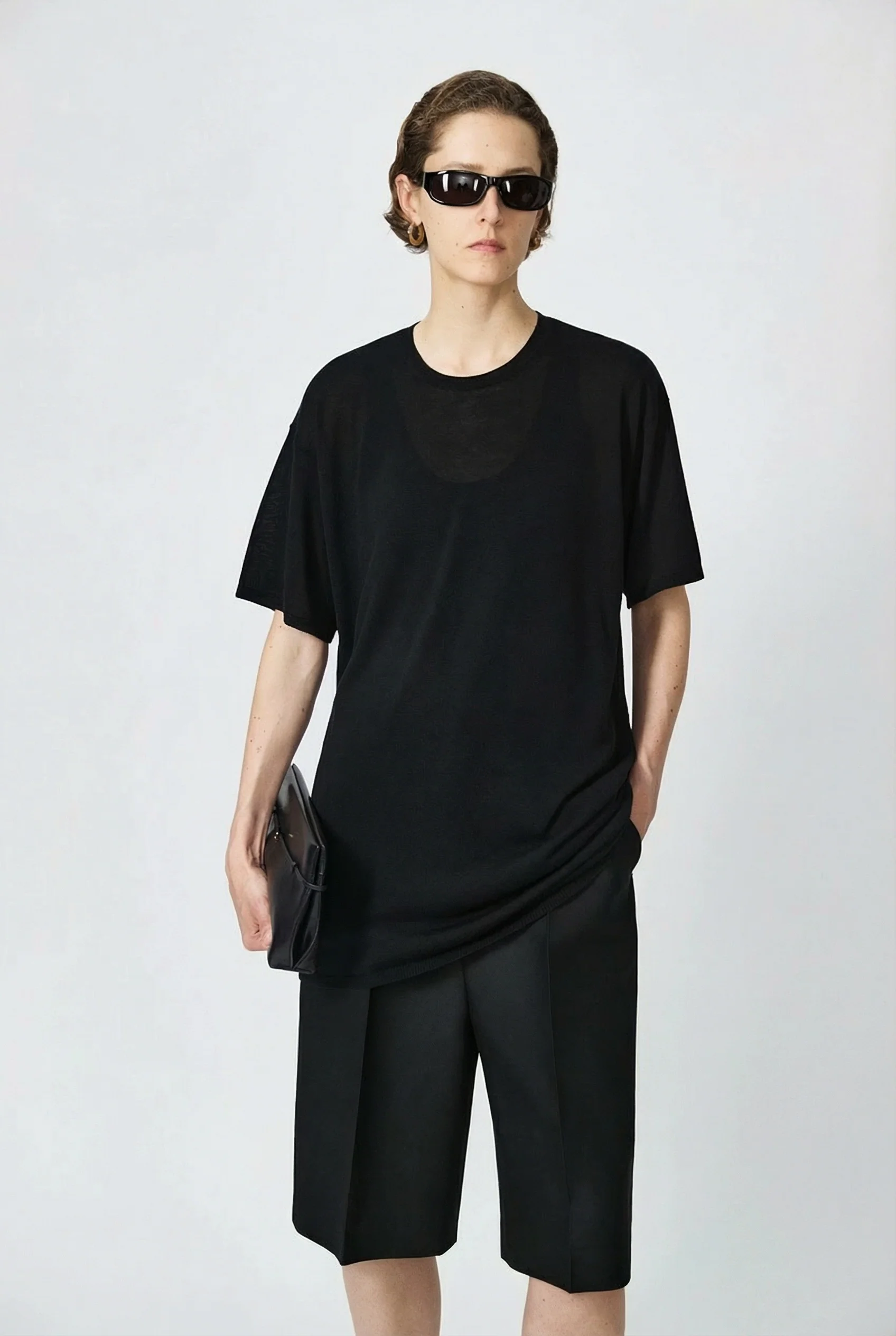 Layered Tencel-Cashmere Tank & Tee - Image 2