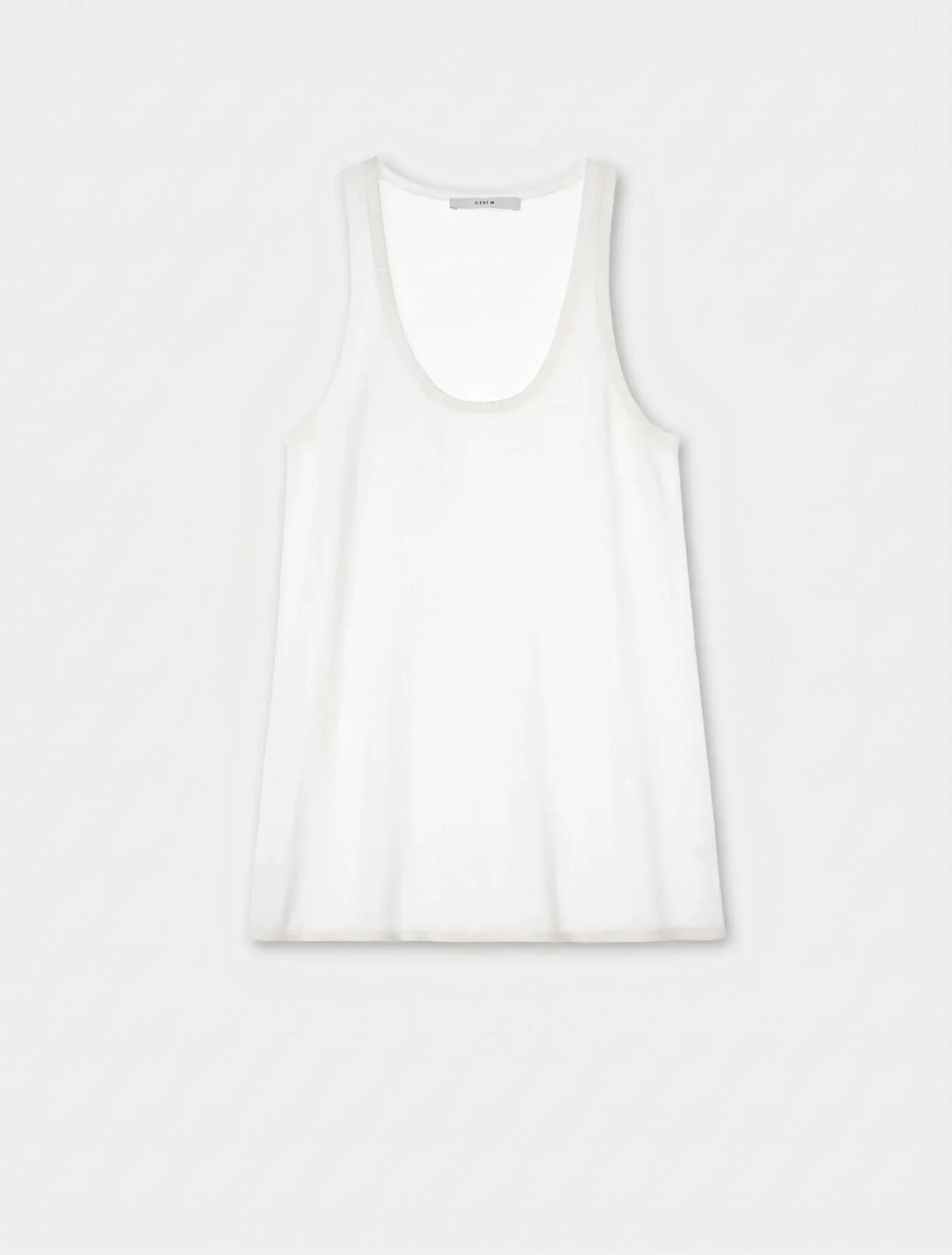 Layered Tencel-Cashmere Tank & Tee - Image 9