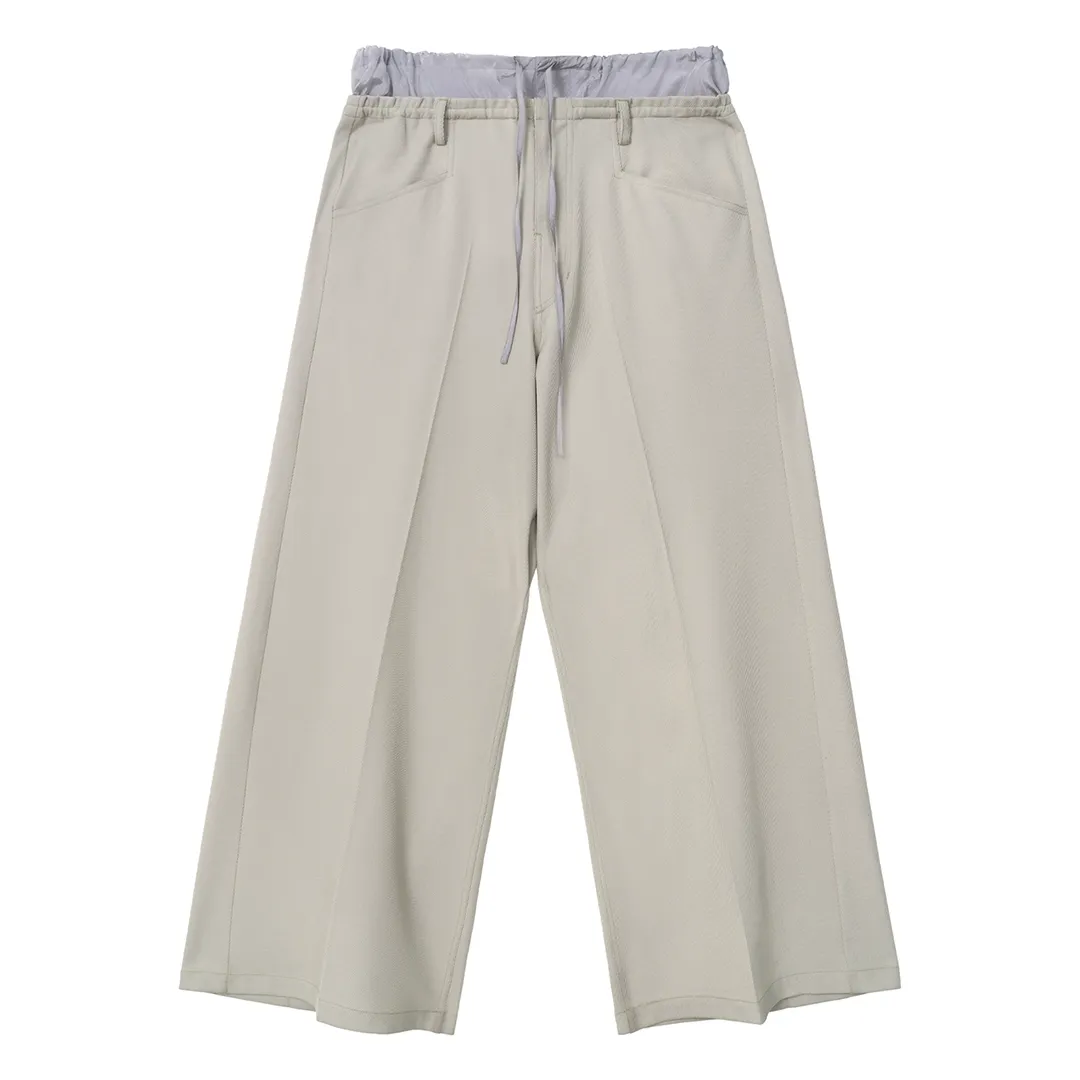 Layered Waist Wide-Leg Trousers - Image 6