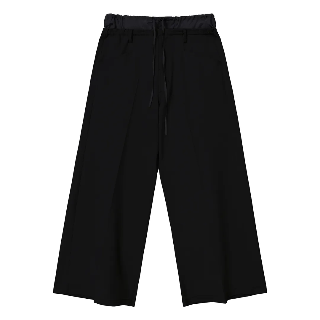 Layered Waist Wide-Leg Trousers - Image 7