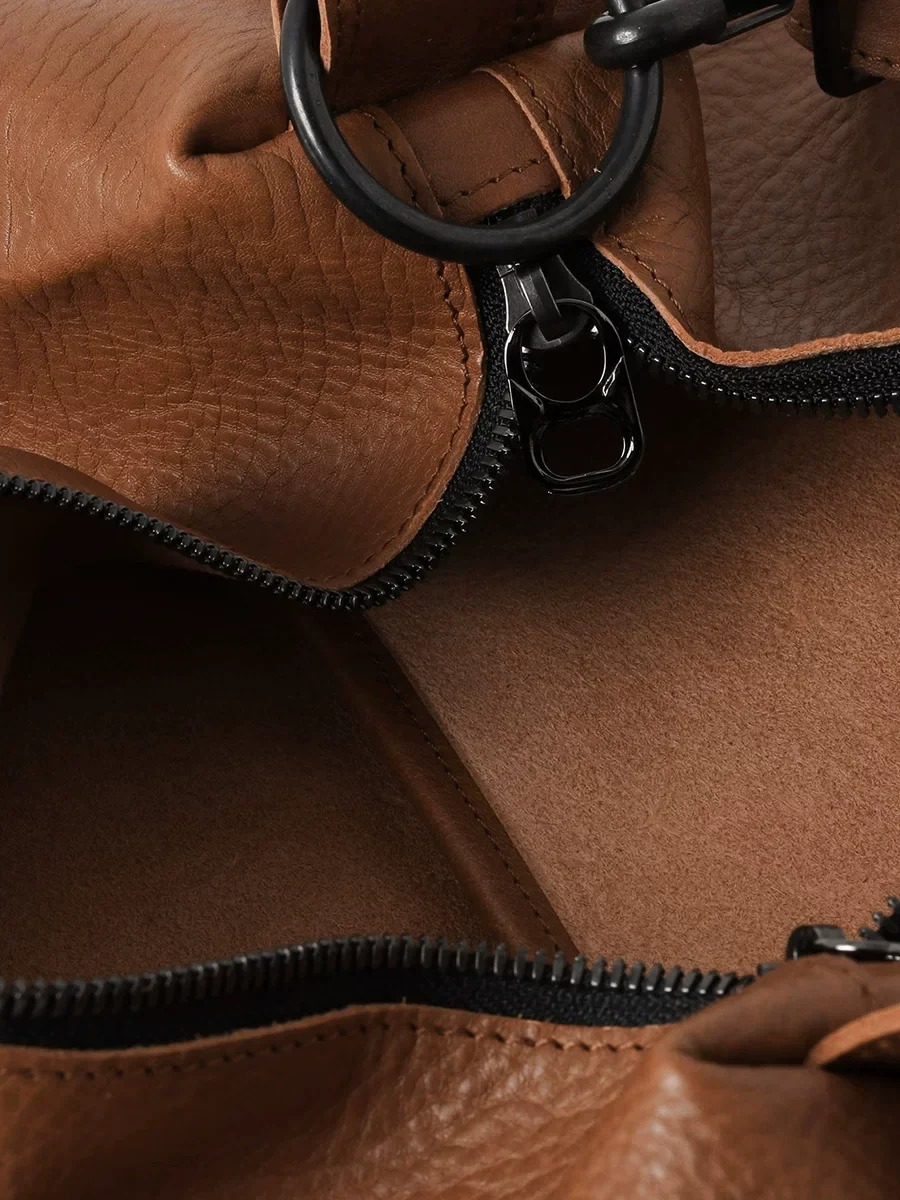 Leather Baguette Sling Bag - Image 4