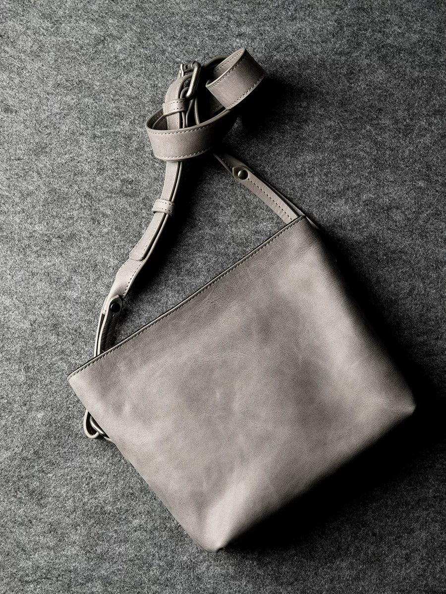 Leather Camera Crossbody Bag - Image 5