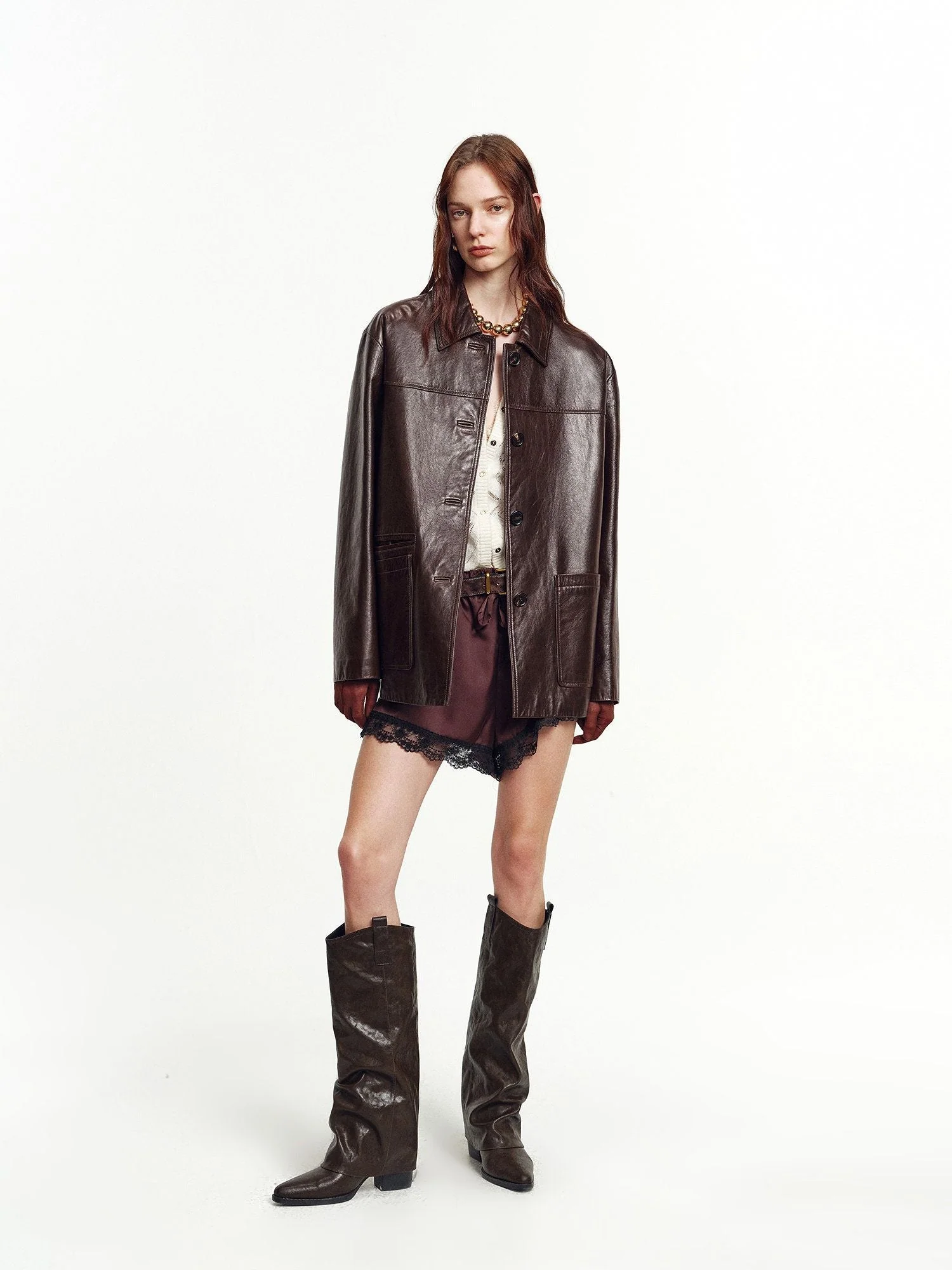 Leather Car Coat - Image 2