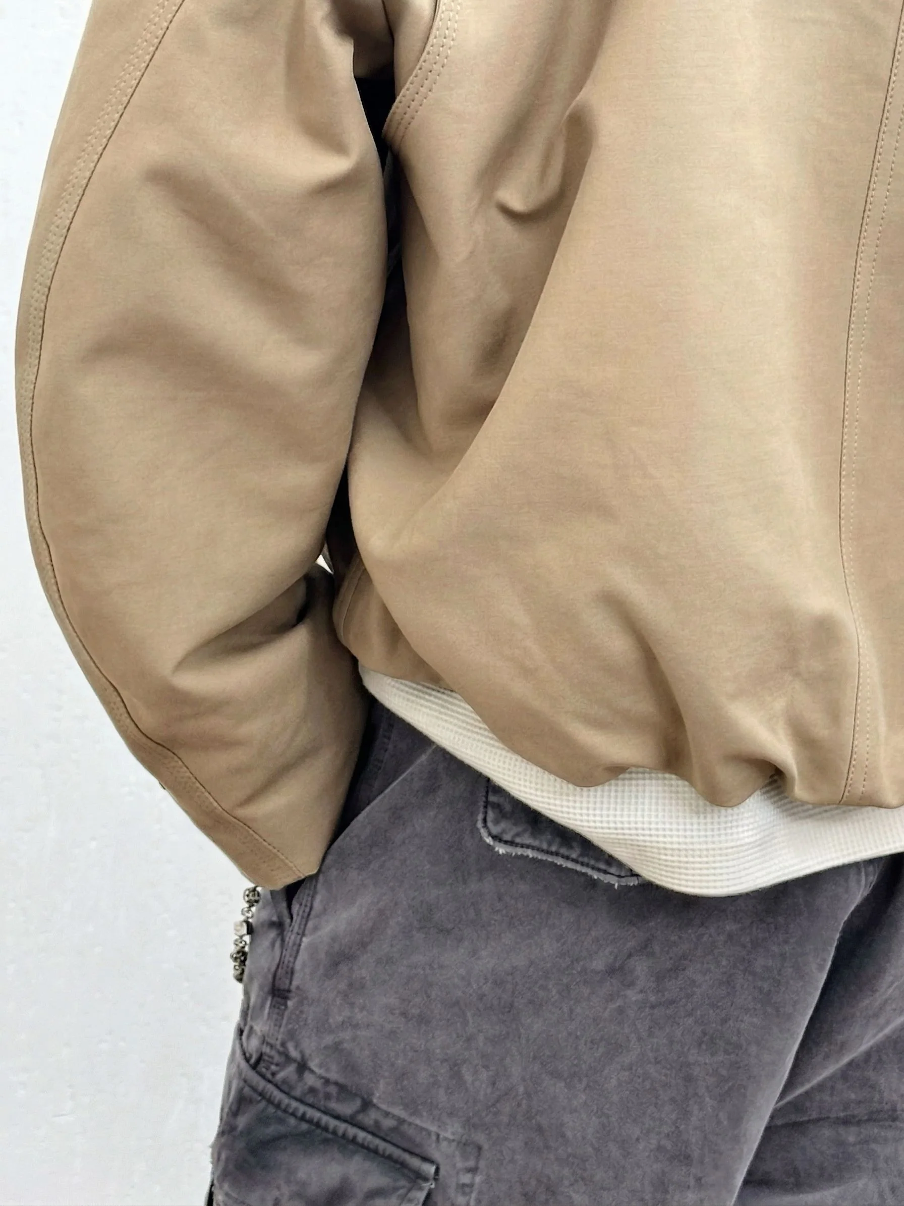 Leather Collar Blouson - Image 5